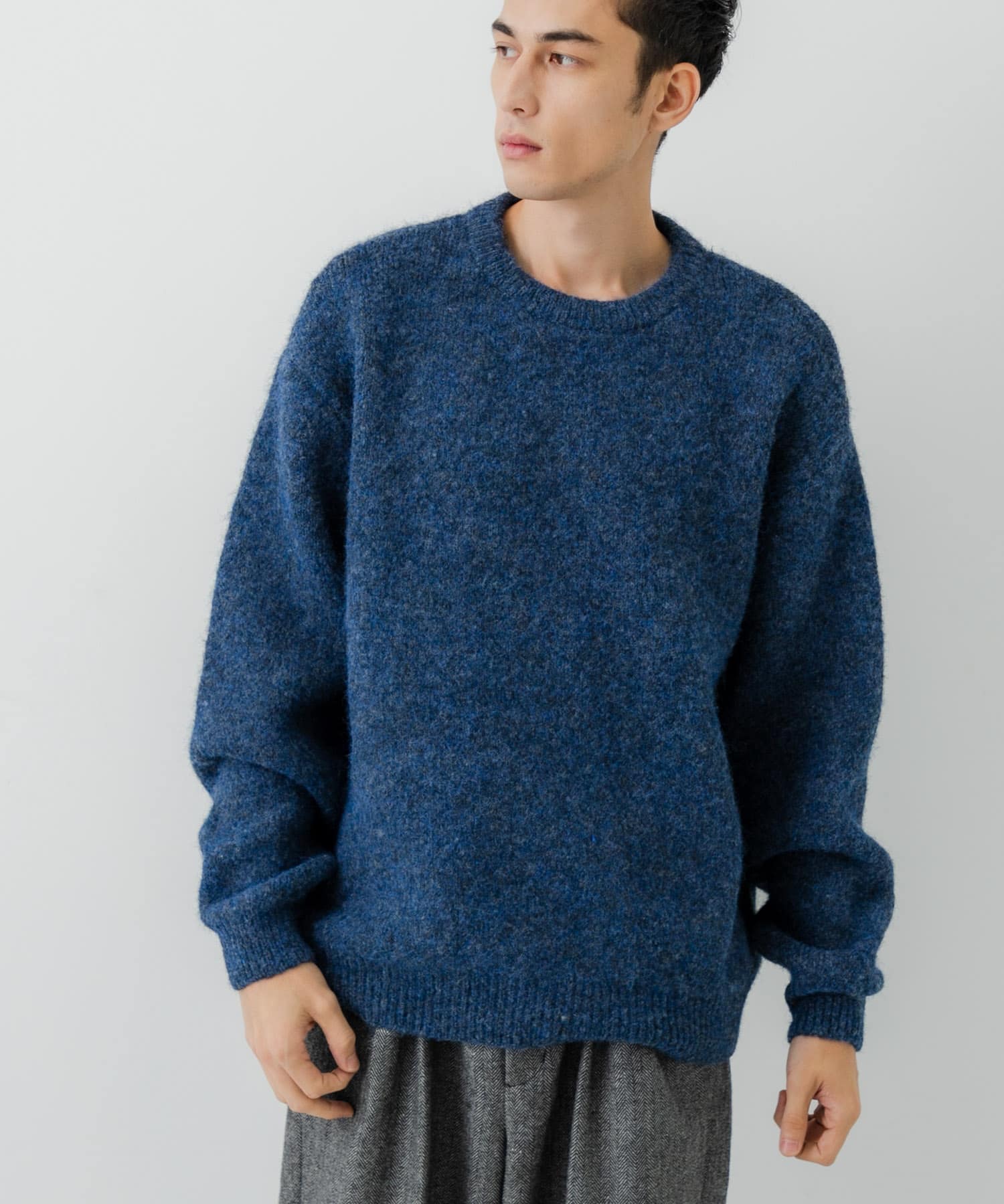 STONE  ネイビー セーター M W face Knit Pullover(M BLUE): トップス｜URBAN RESEARCH公式