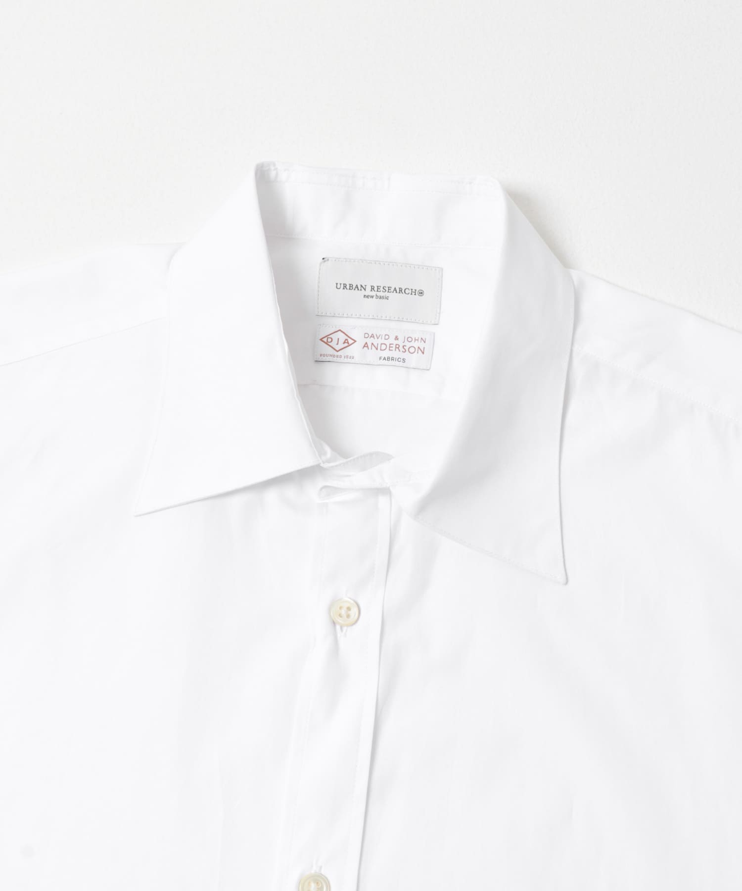 new basic　DJA SQUARE CUT SHIRT WHITE M