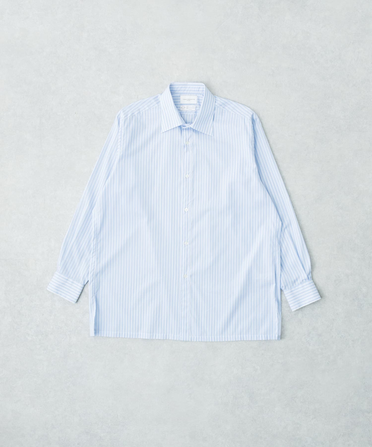 new basic　DJA SQUARE CUT SHIRT BLUE ST M