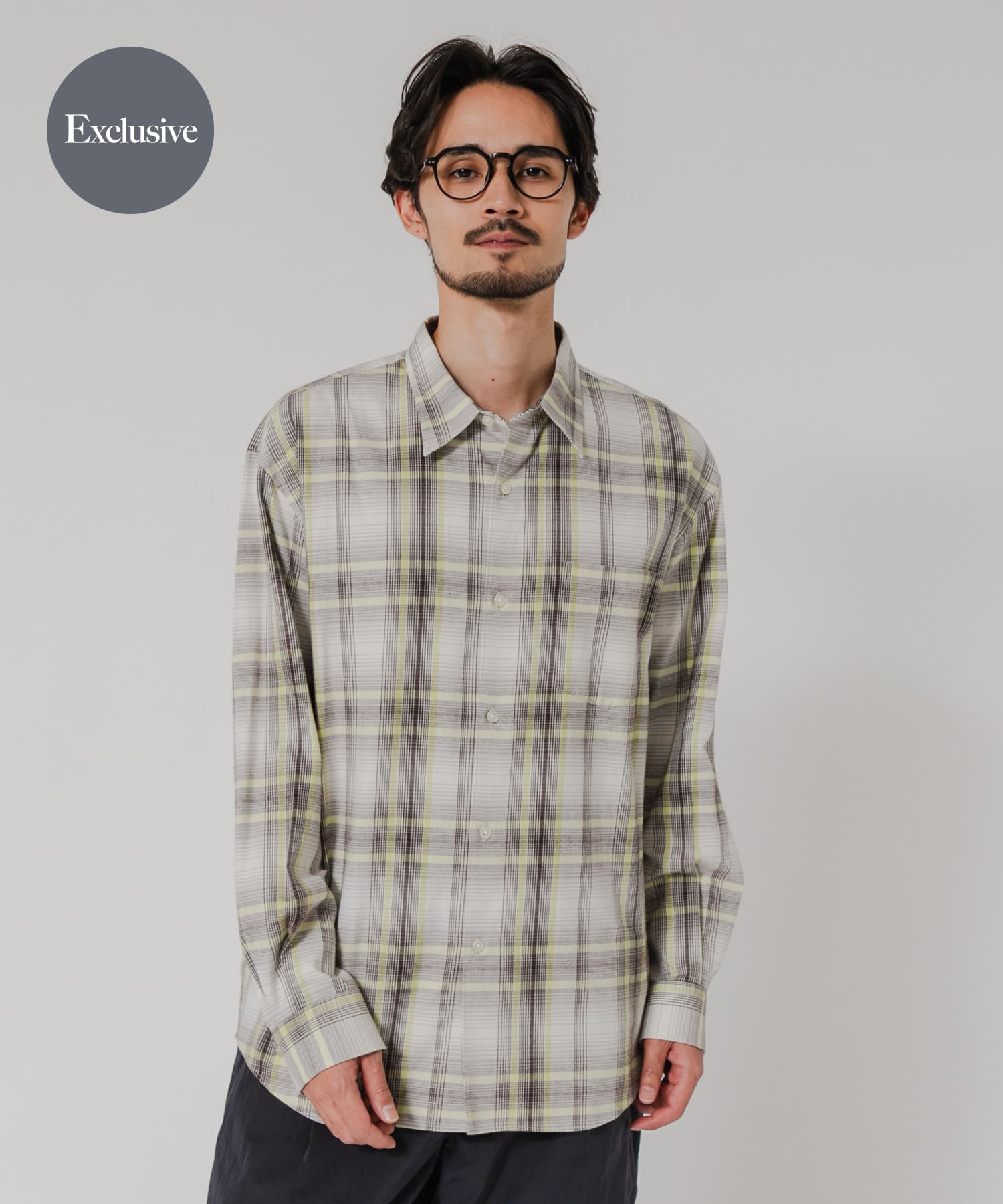STILL BY HAND Garment-dye over shirts(46 ECRU): トップス｜URBAN