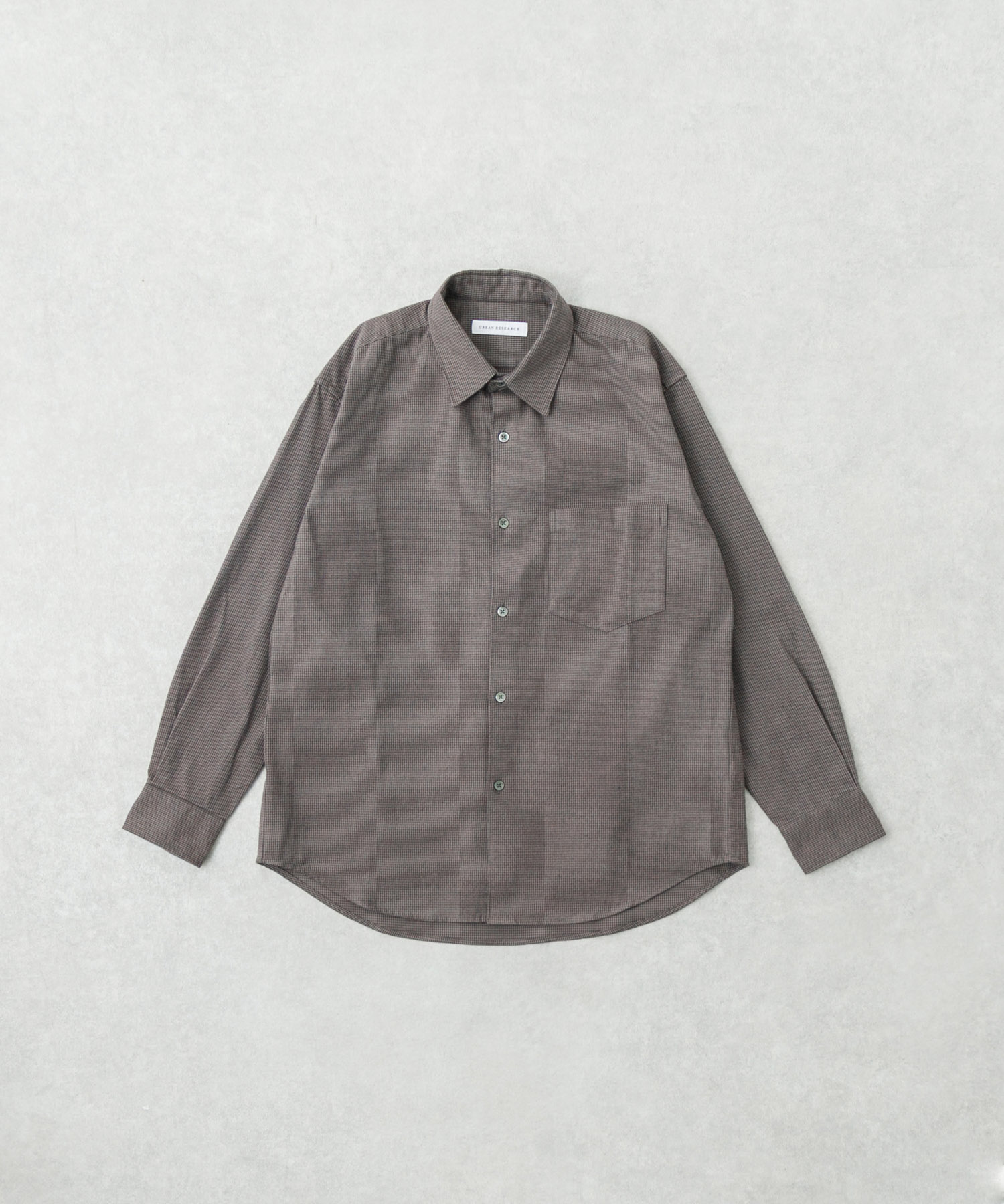 『UR TECH』Brushed Cotton Shirts CHARCOAL S