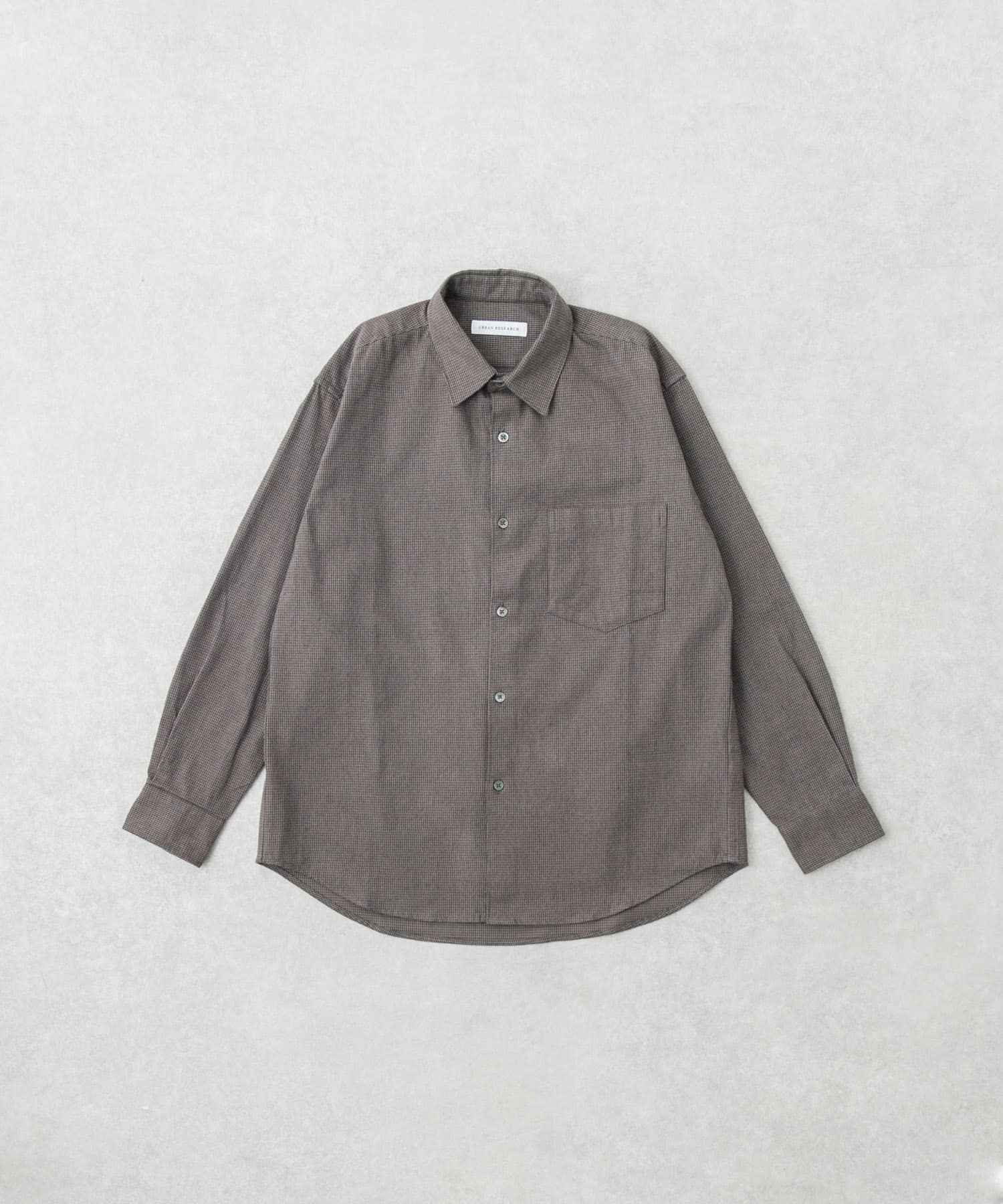 『UR TECH』Brushed Cotton Shirts CHARCOAL S