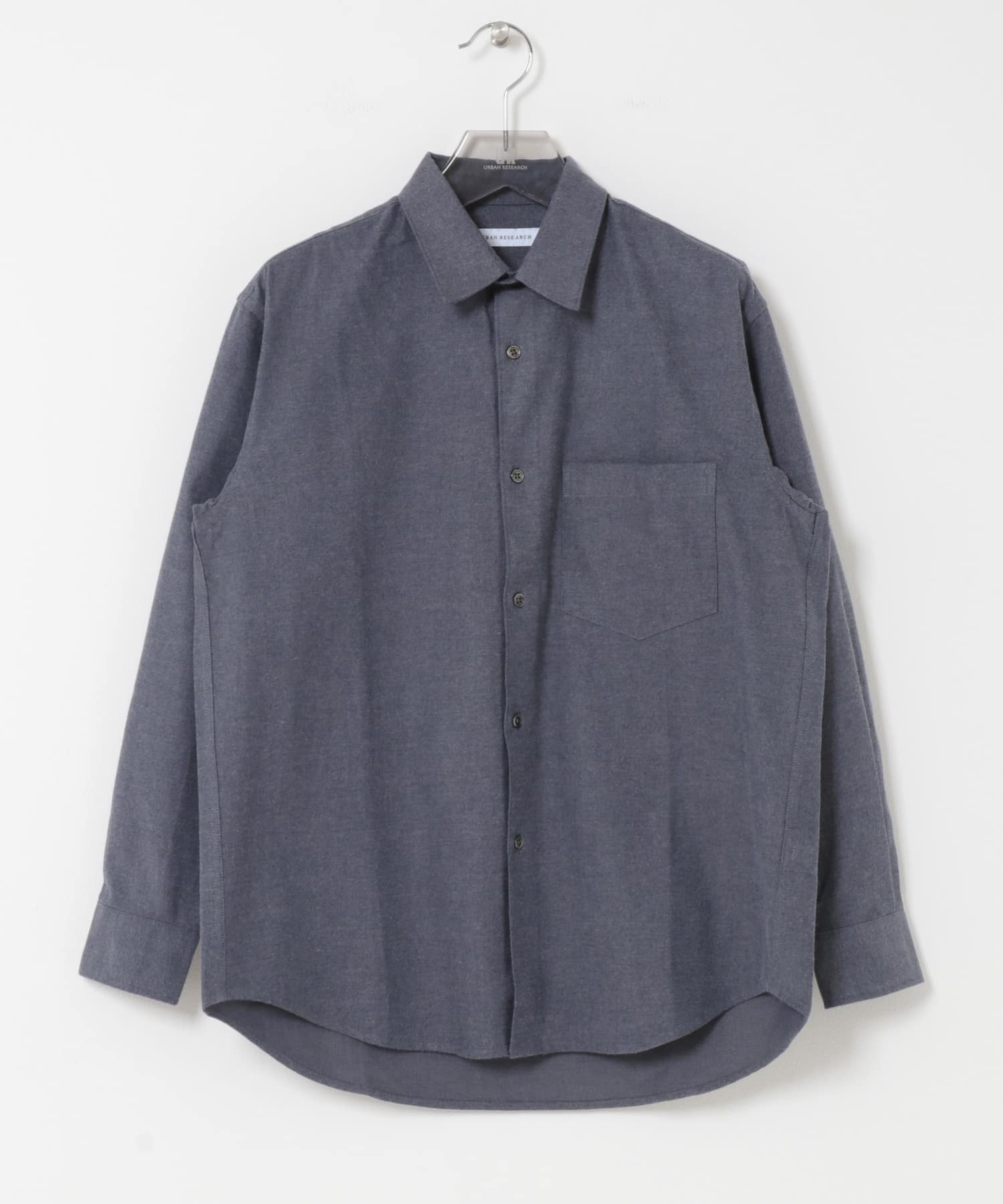 『UR TECH』Brushed Cotton Shirts NAVY S