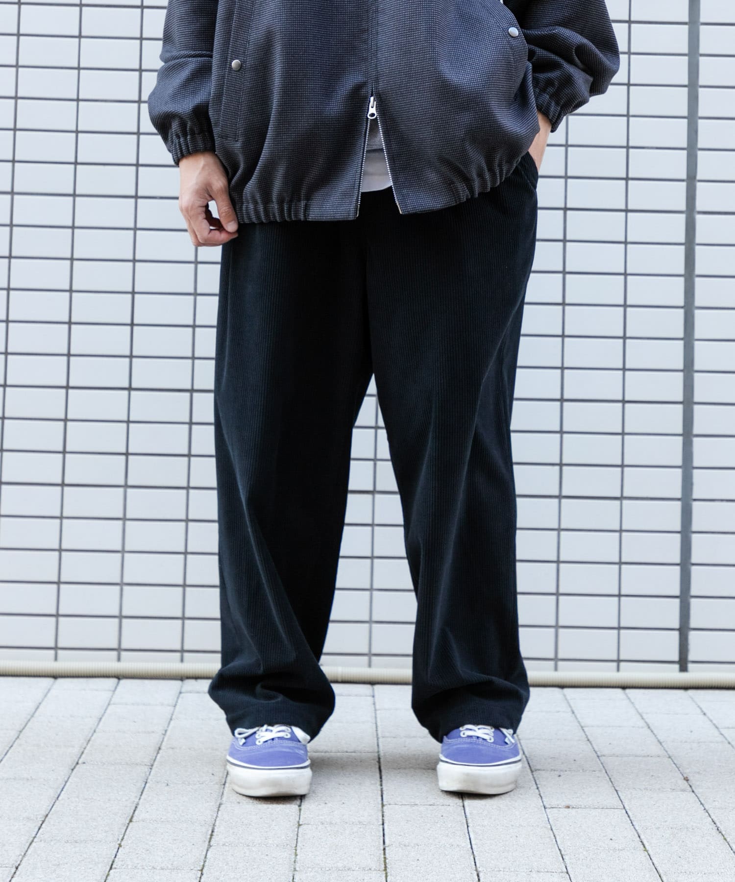 Wide Dad　Dad EASY CORDUROY WIDE PANTS