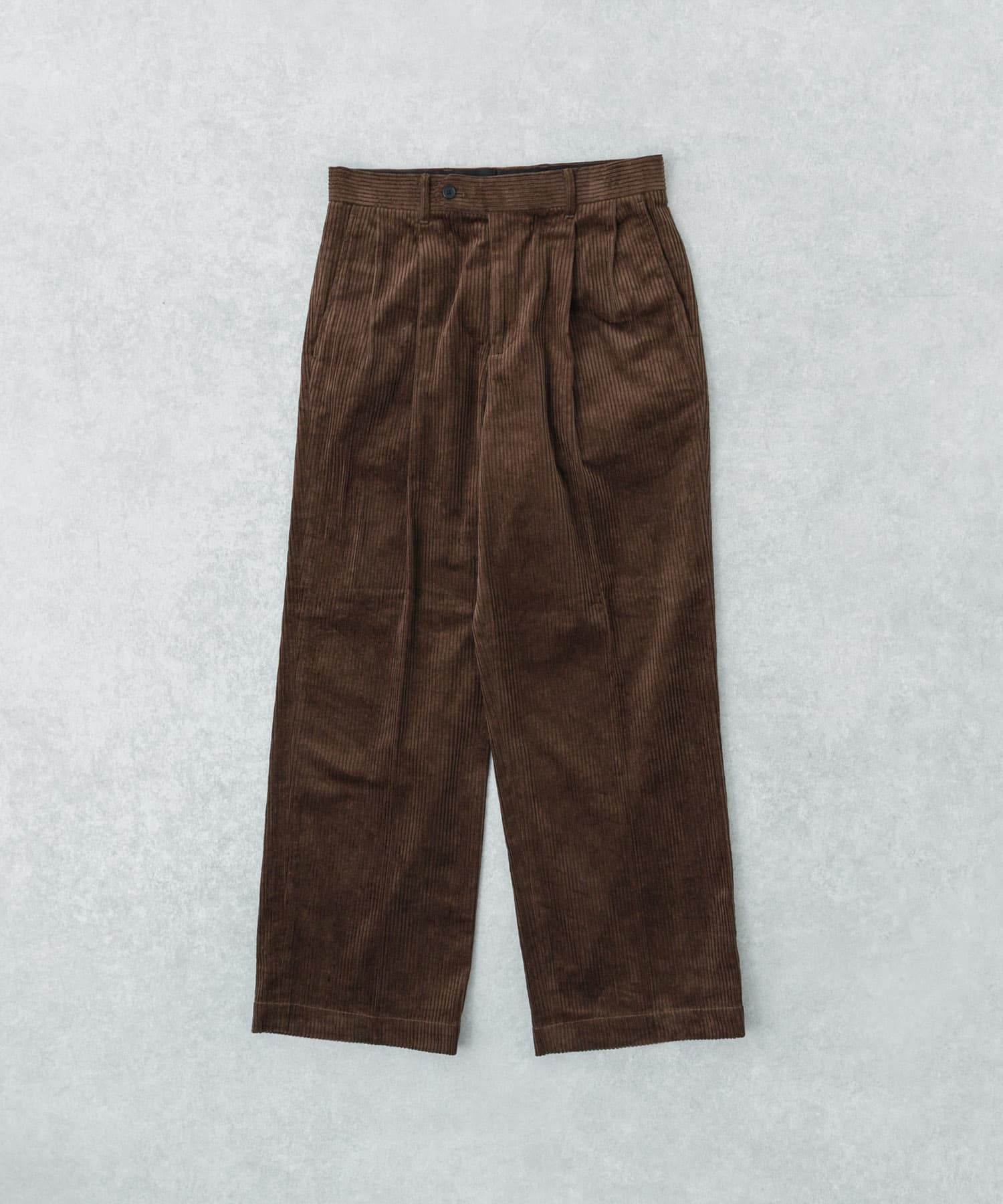 6W CORDUROY TROUSER BROWN L