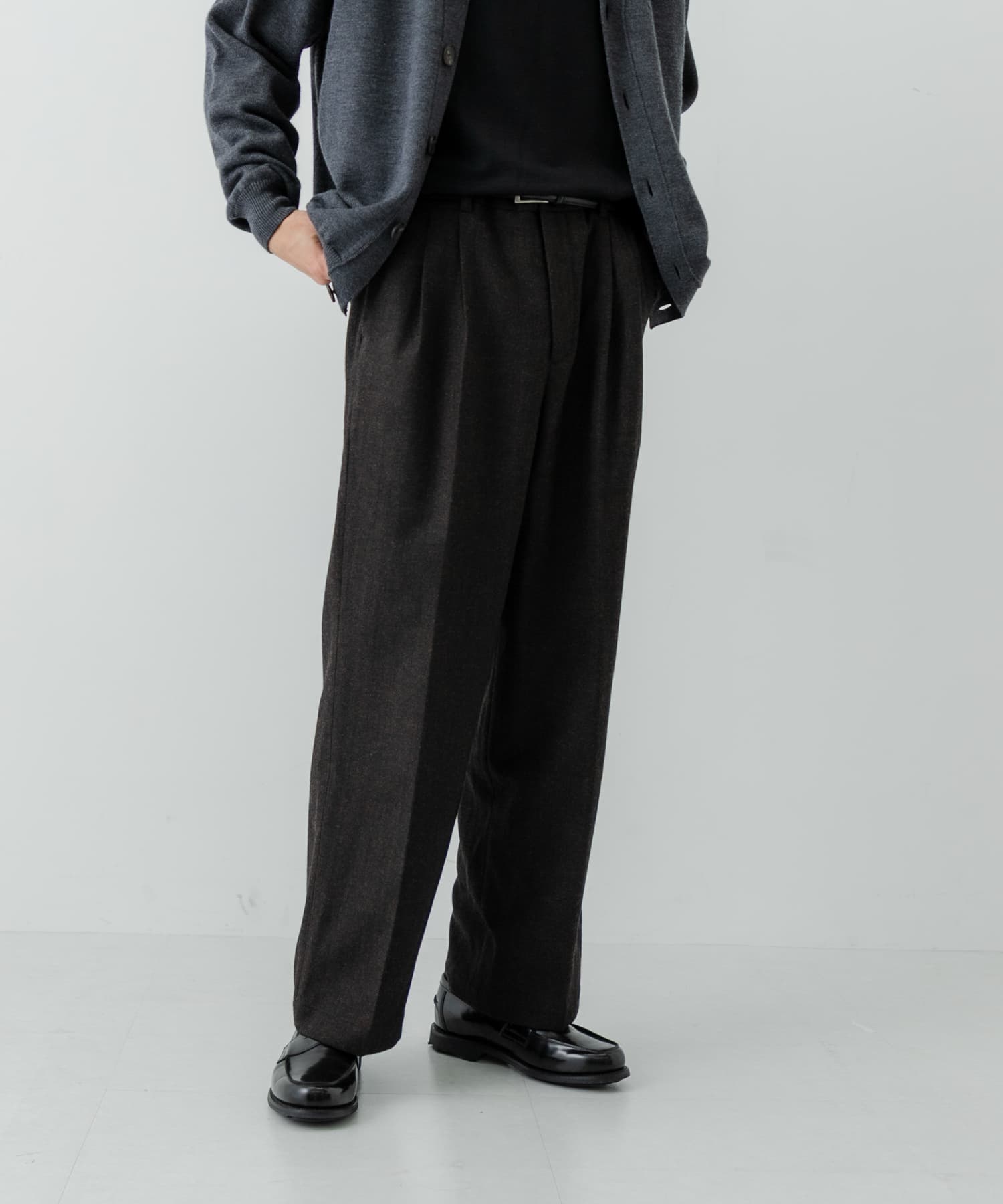 ヘリンボーンワイドスラックス(S GRAY): ボトム｜URBAN RESEARCH公式