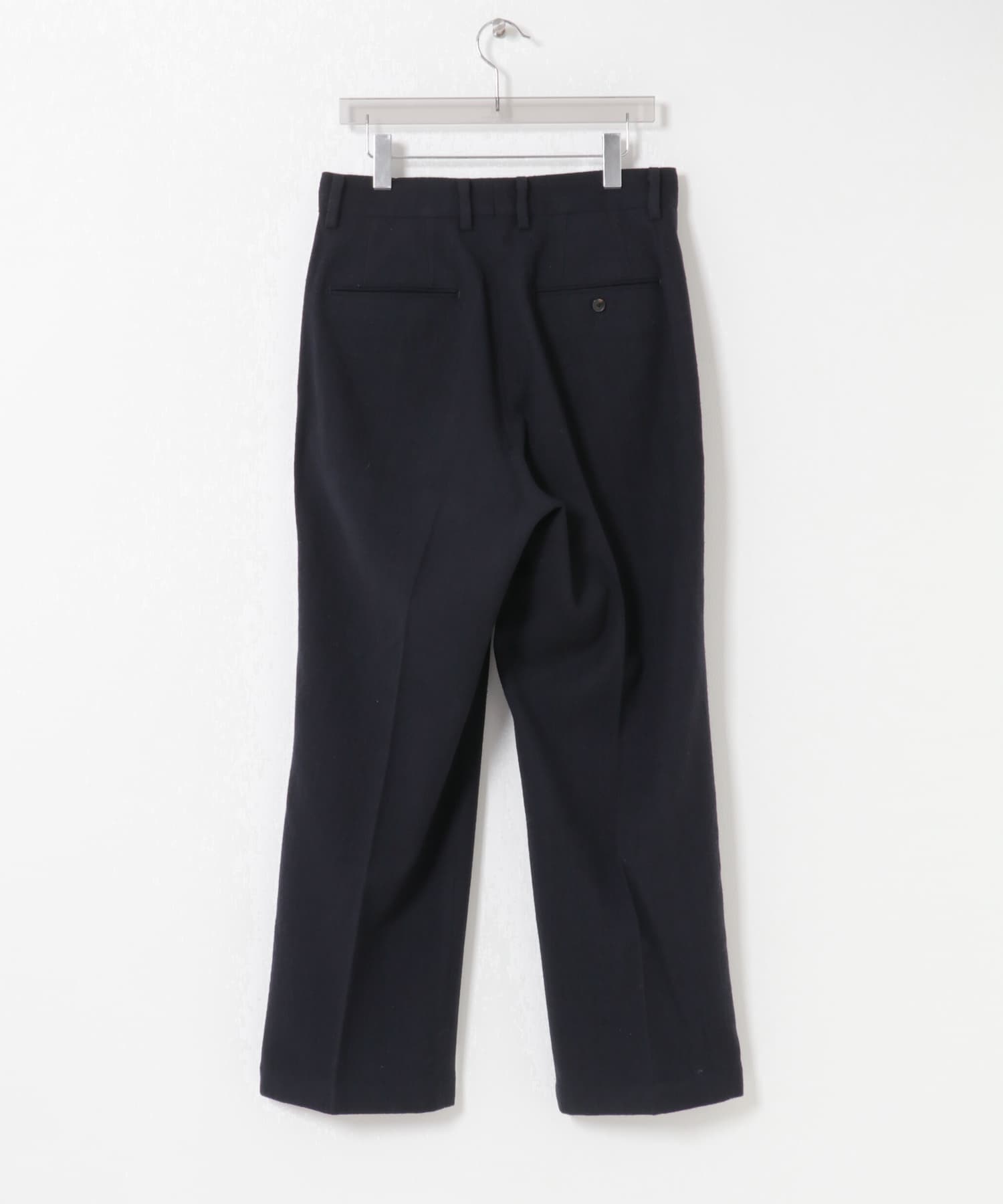 new basic　DRY WOOL SLACKS PANTS NAVY M
