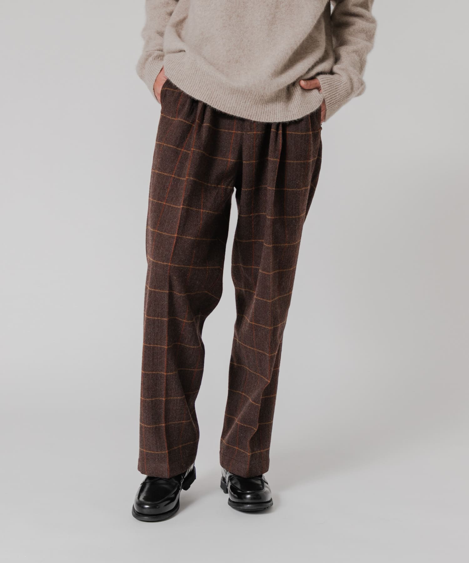 new basic　DRY WOOL SLACKS PANTS