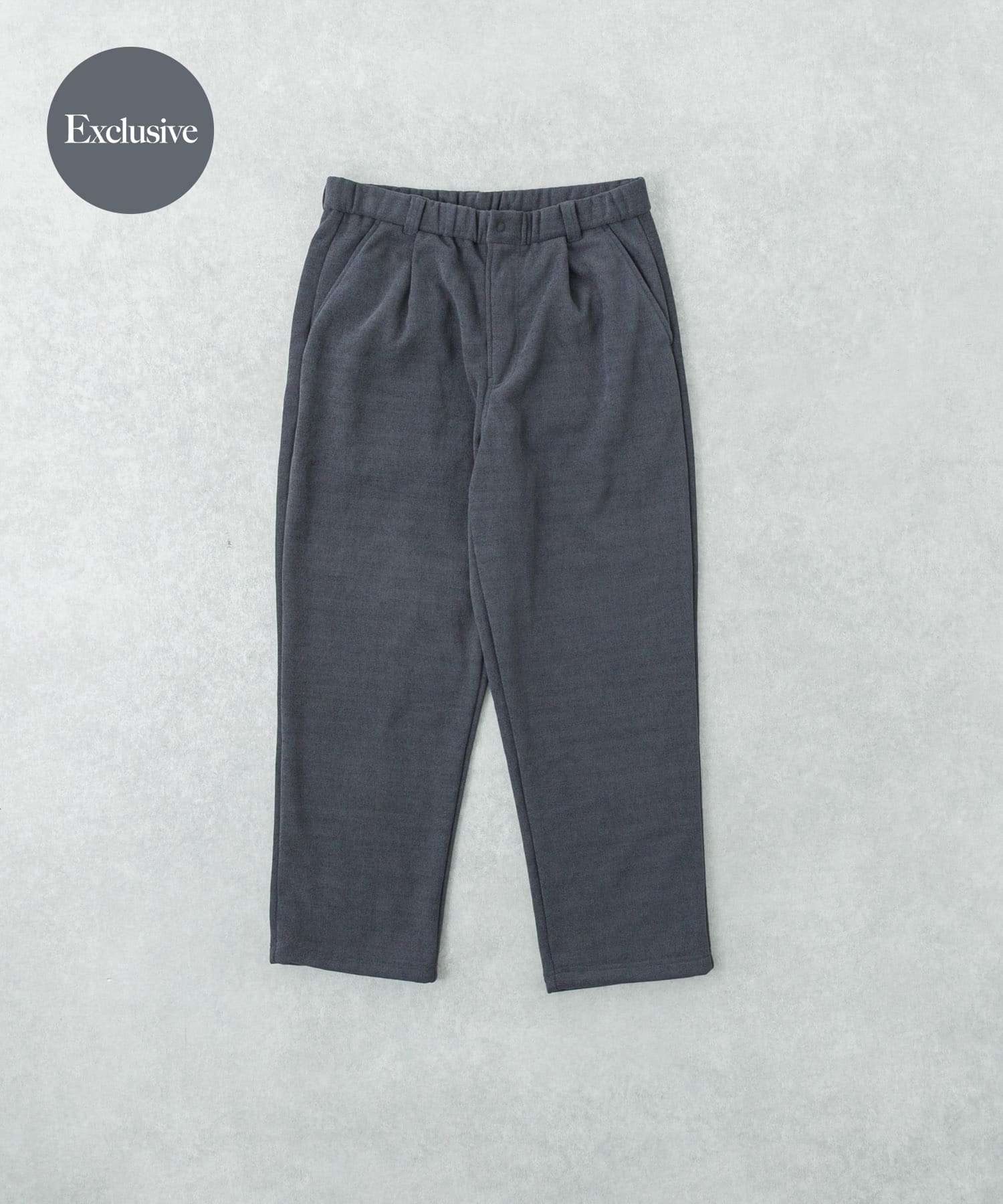 『別注』THOUSAND MILE×URBAN RESEARCH　ニットフリースパンツ CHARCOAL M