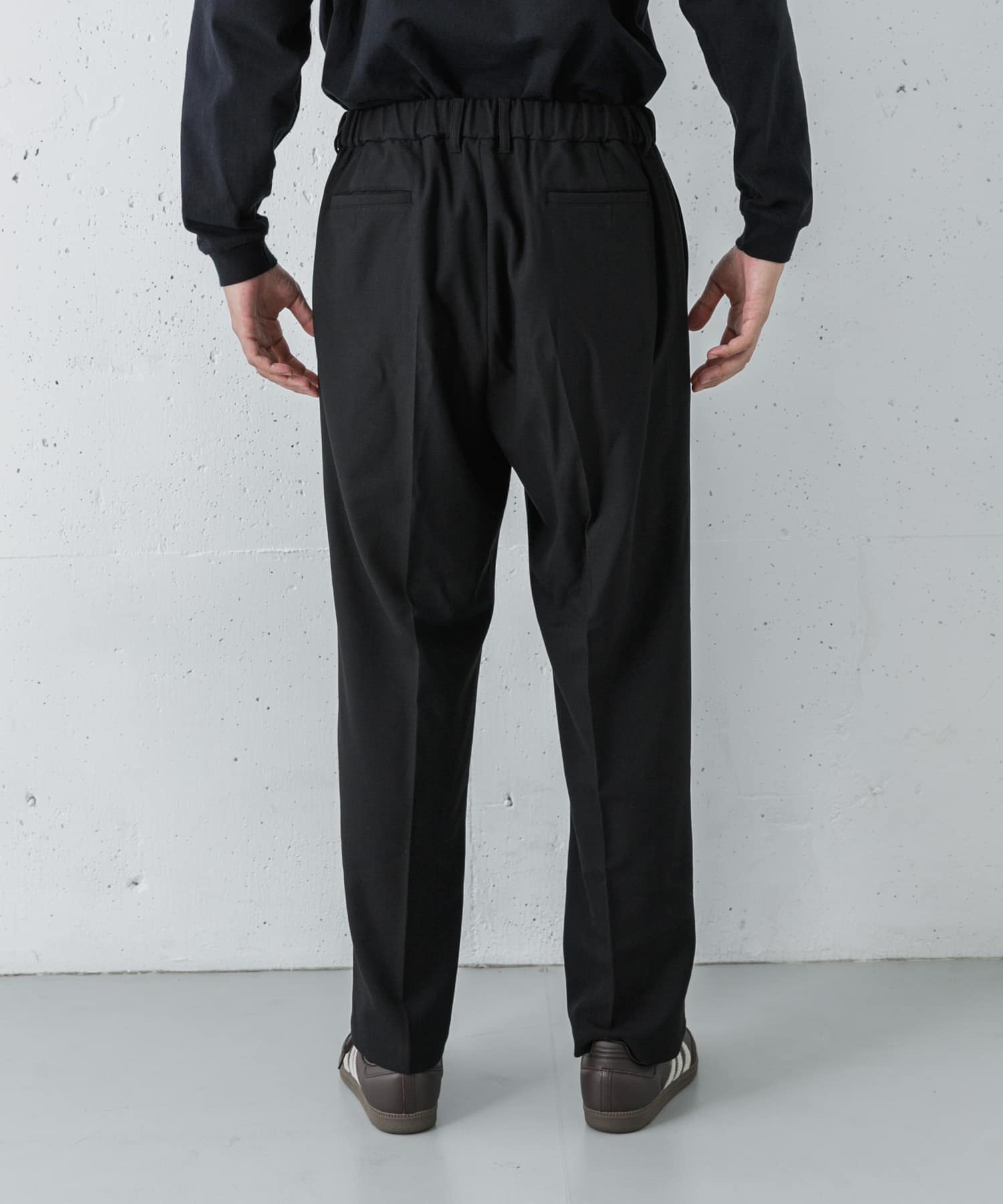 【都】黒 ボトムス Warm Drawstring Pants 0868_5b91455b-1077-4e1d-a900-