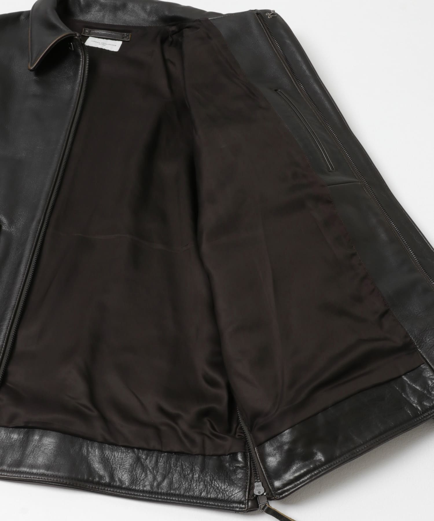 new basic　COW LEATHER TYPE A-2 JACKET BROWN M