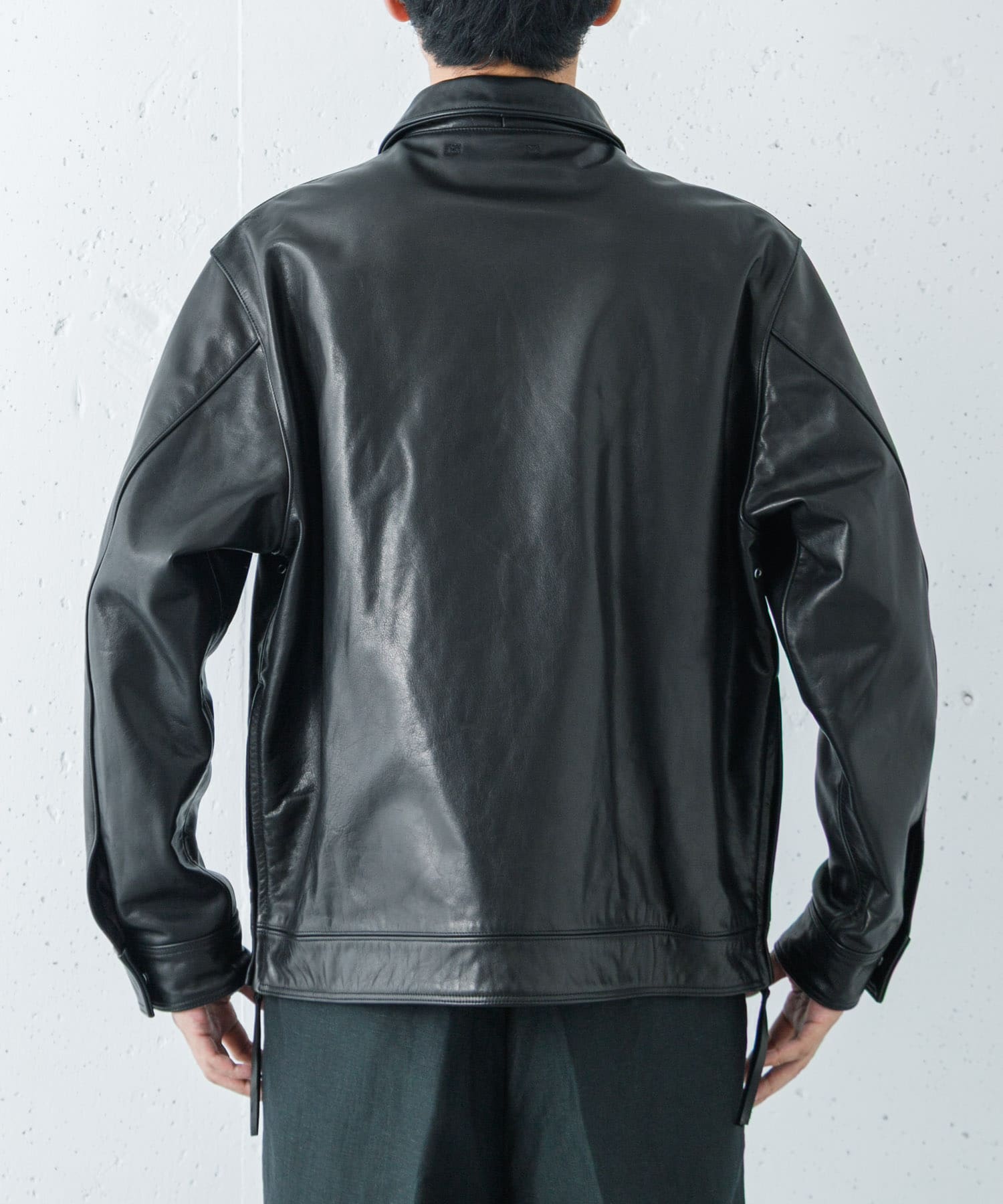 new basic COW LEATHER TYPE A-2 JACKET(M BLACK): アウター｜URBAN