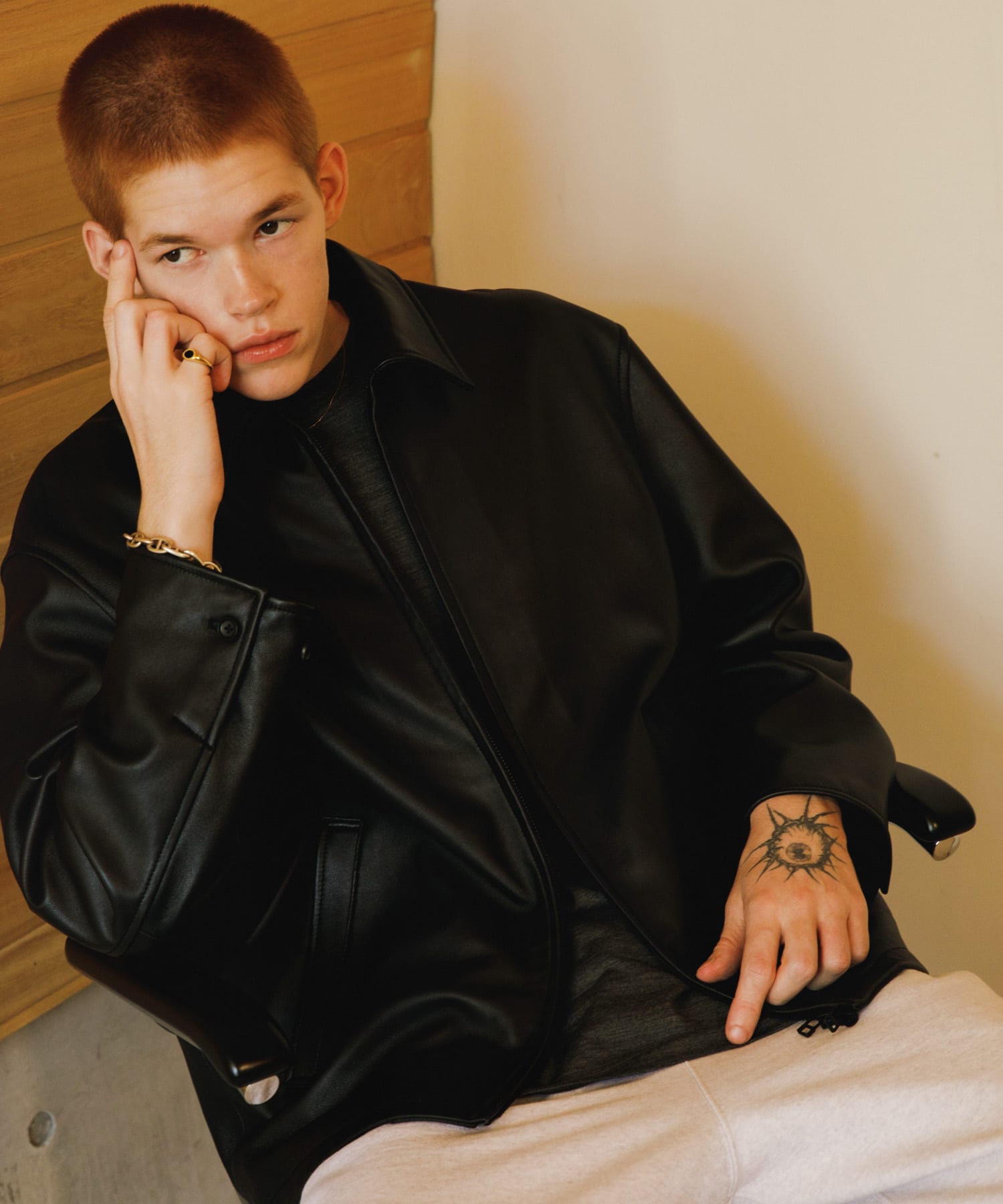 LAMB LEATHER SPORTS JACKET