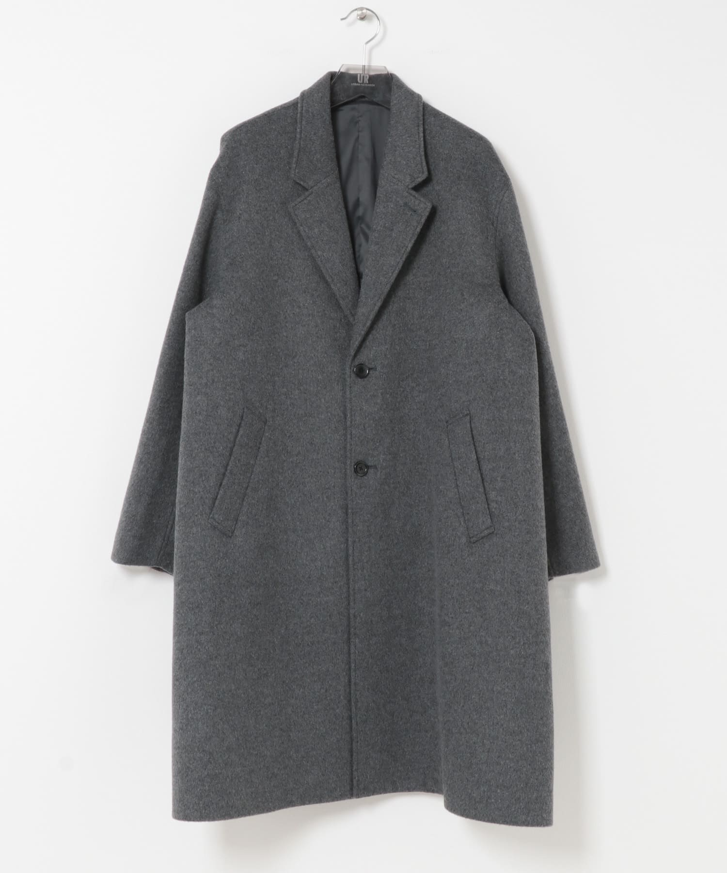 WOOL OVER CHESTER COAT CHARCOAL S