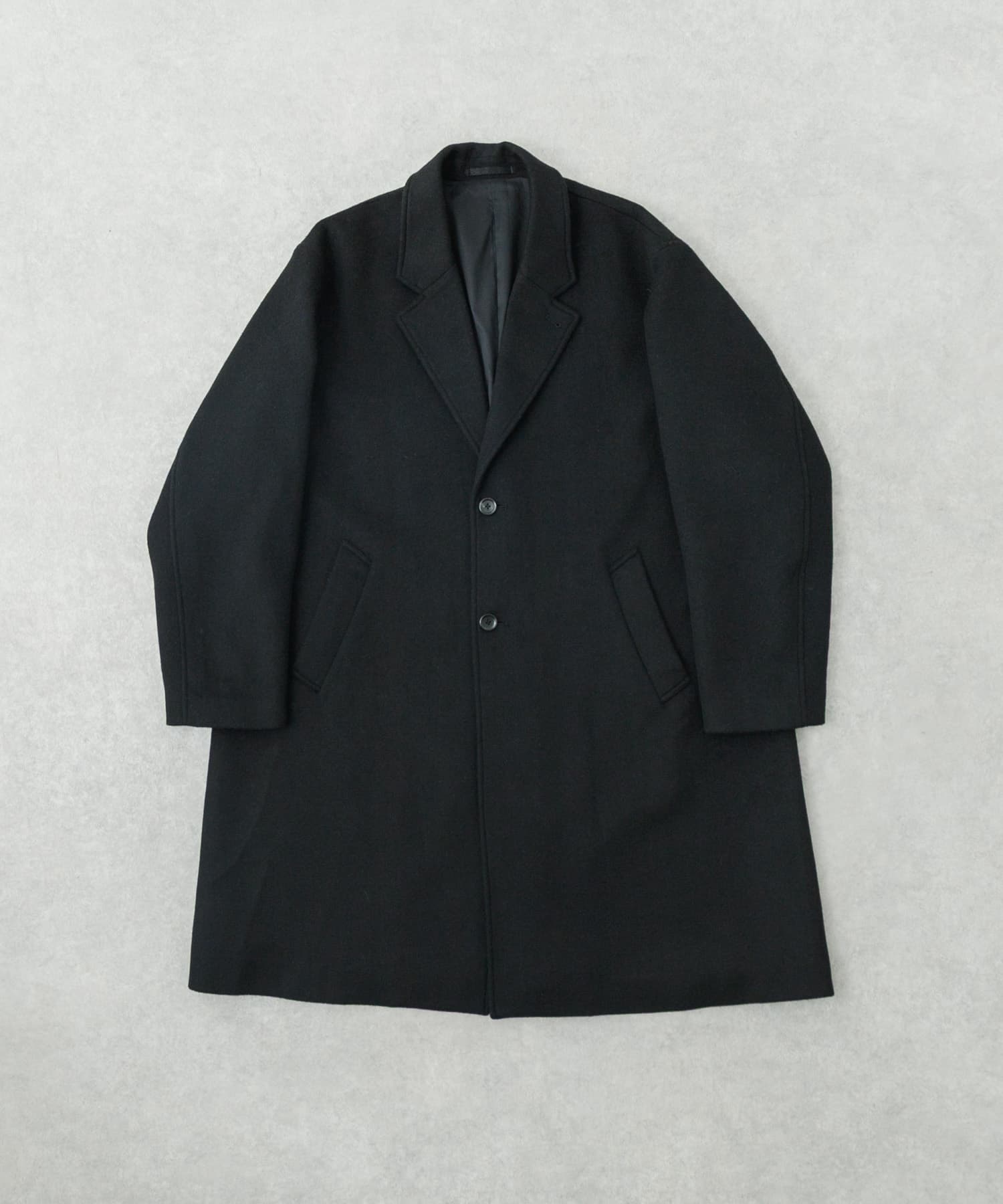 WOOL OVER CHESTER COAT BLACK S