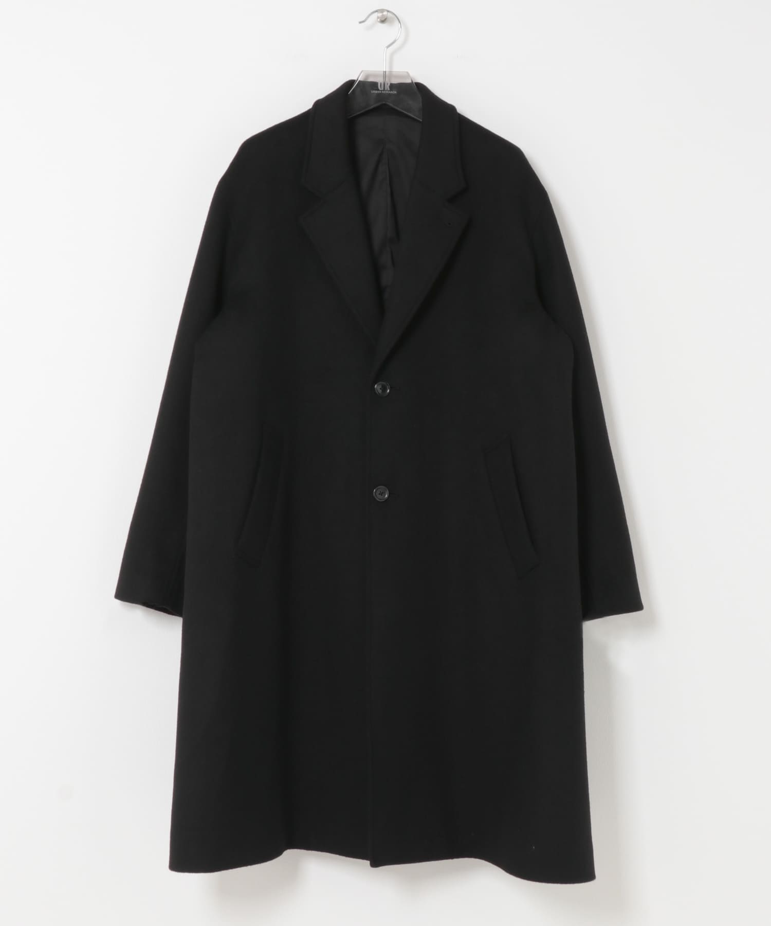 WOOL OVER CHESTER COAT BLACK S