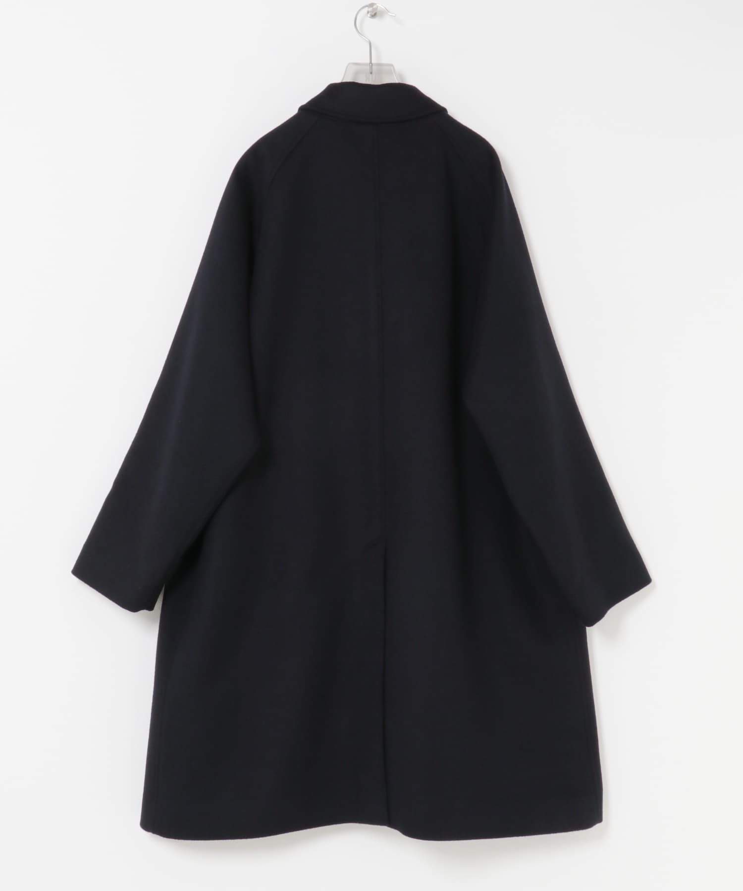 WOOL BAL COLLAR COAT NAVY S