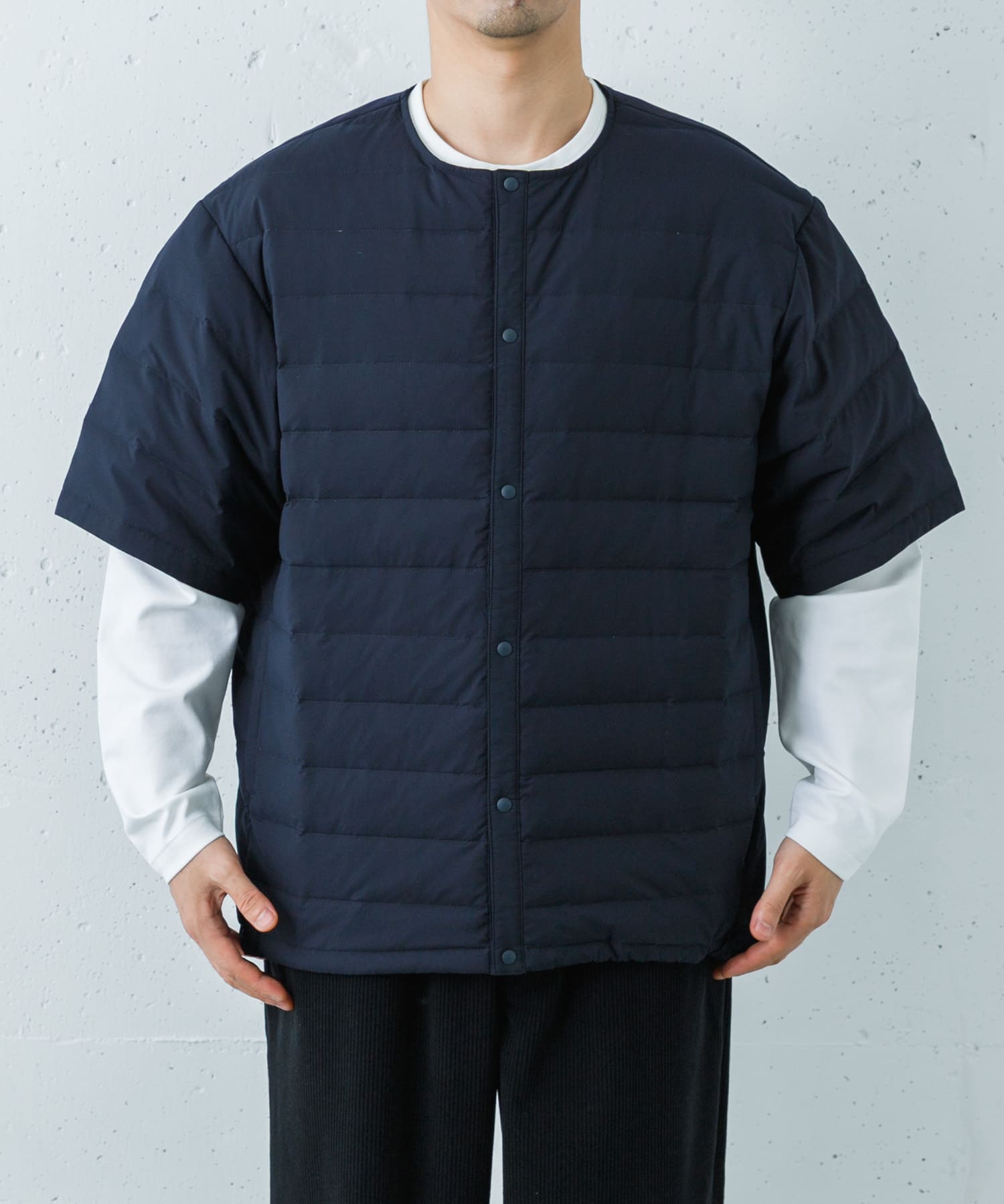 新品！Wide Dad　Dad HANSODE MIDDLE DOWN Wide Dad Dad HANSODE MIDDLE DOWN(1 D NAVY): アウター｜URBAN