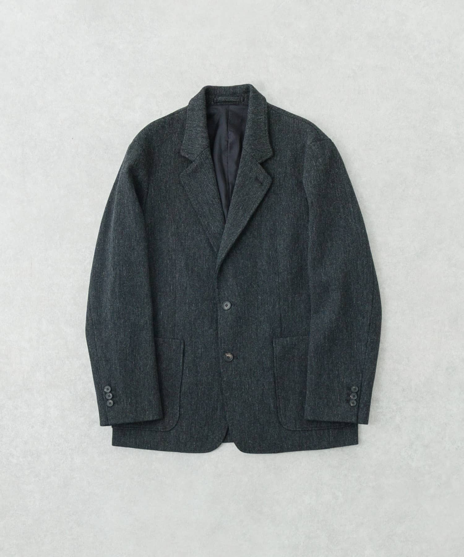 new basic　VINTAGE WOOL TWEED JACKET