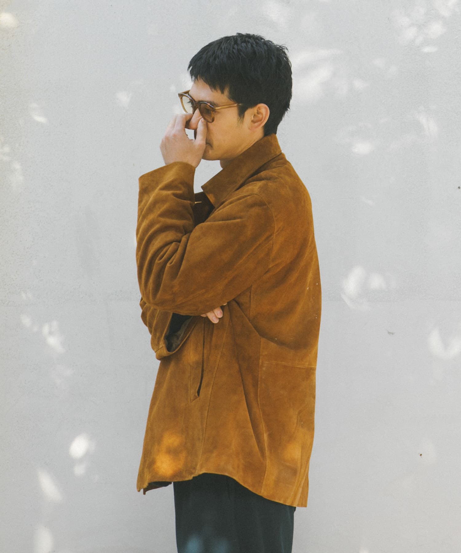 GOAT SUEDE MAC COAT