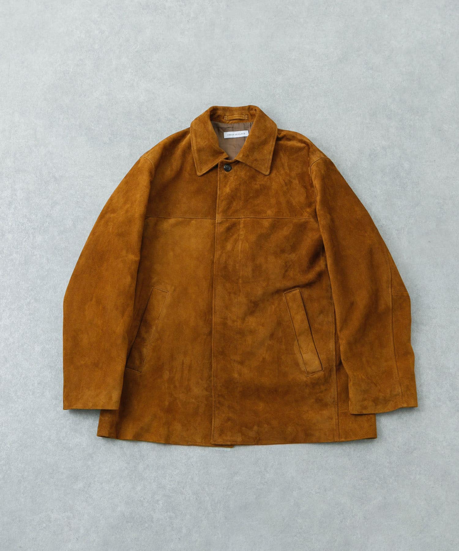 GOAT SUEDE MAC COAT CAMEL M