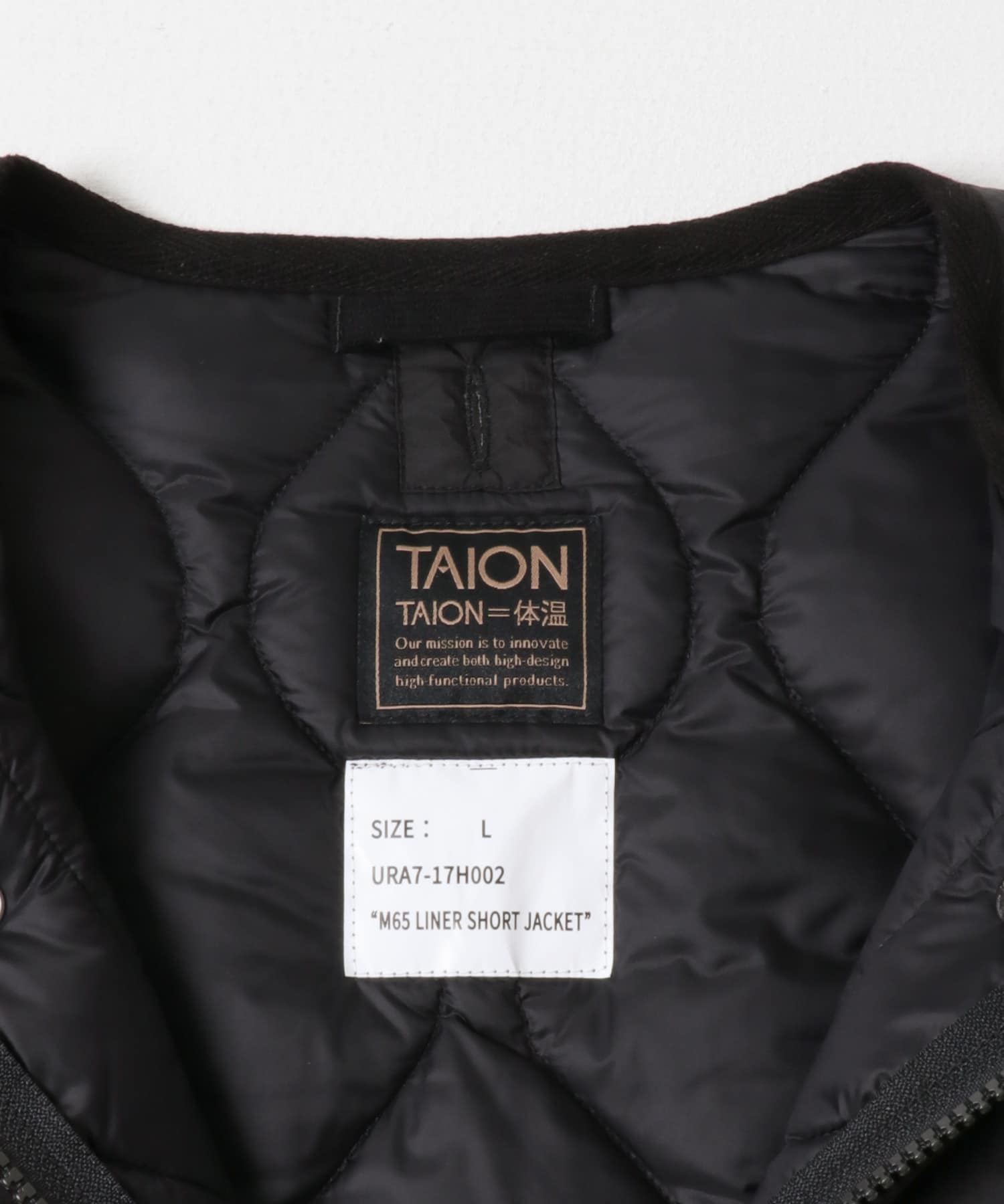 『別注』TAION×URBAN RESEARCH MILITALY DOWN BLACK L