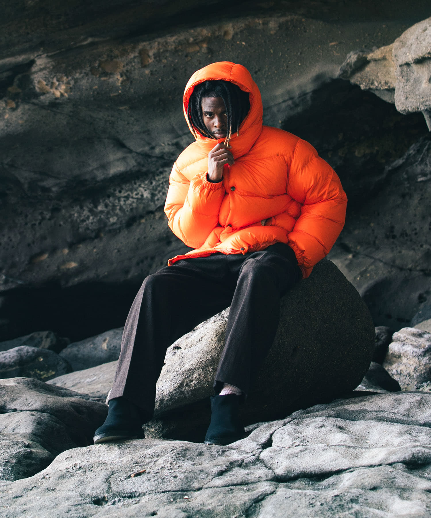 KAJIF LIGHT DOWN JACKET ORANGE M