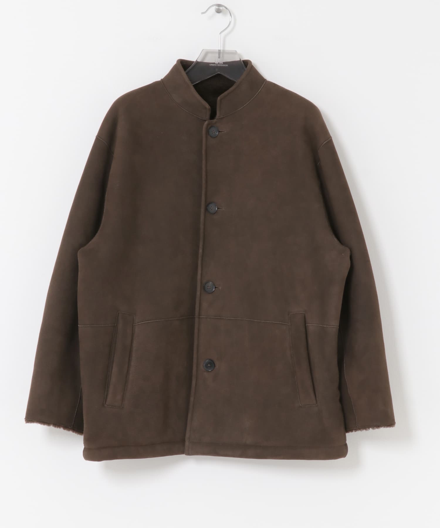 new basic　SHEEP MOUTON JACKET BROWN M