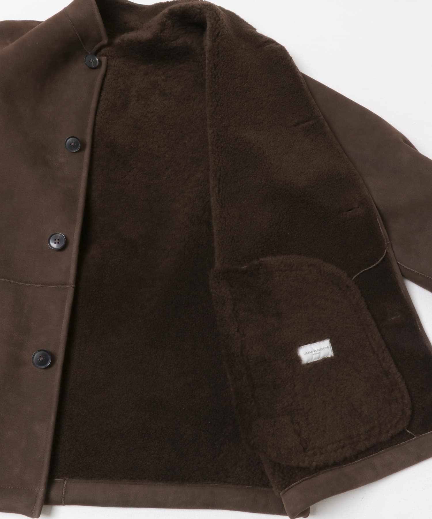 new basic　SHEEP MOUTON JACKET BROWN M