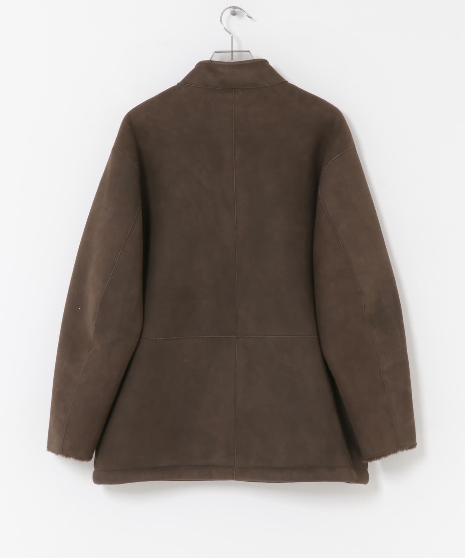 new basic　SHEEP MOUTON JACKET BROWN M