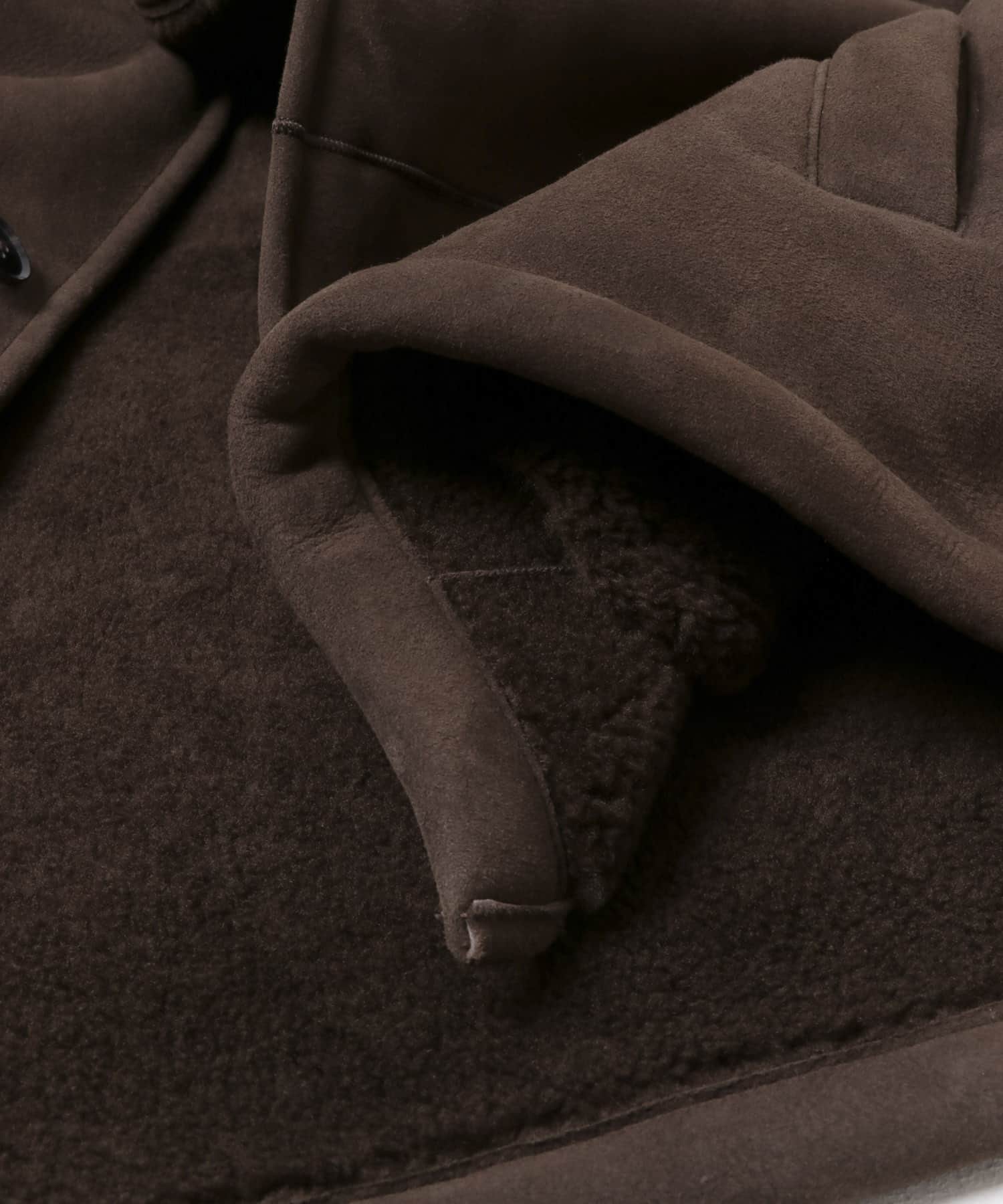 new basic　SHEEP MOUTON JACKET BROWN M