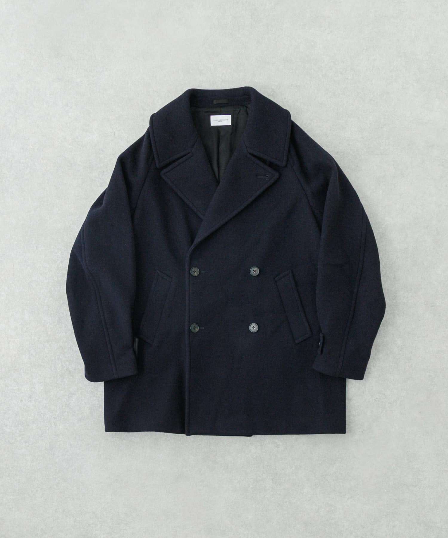 new basic　DOUBLE BREAST HALF COAT