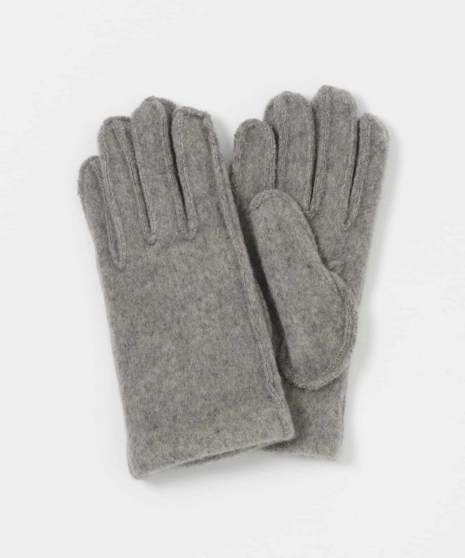 カシミヤ100グローブ GRAY Free