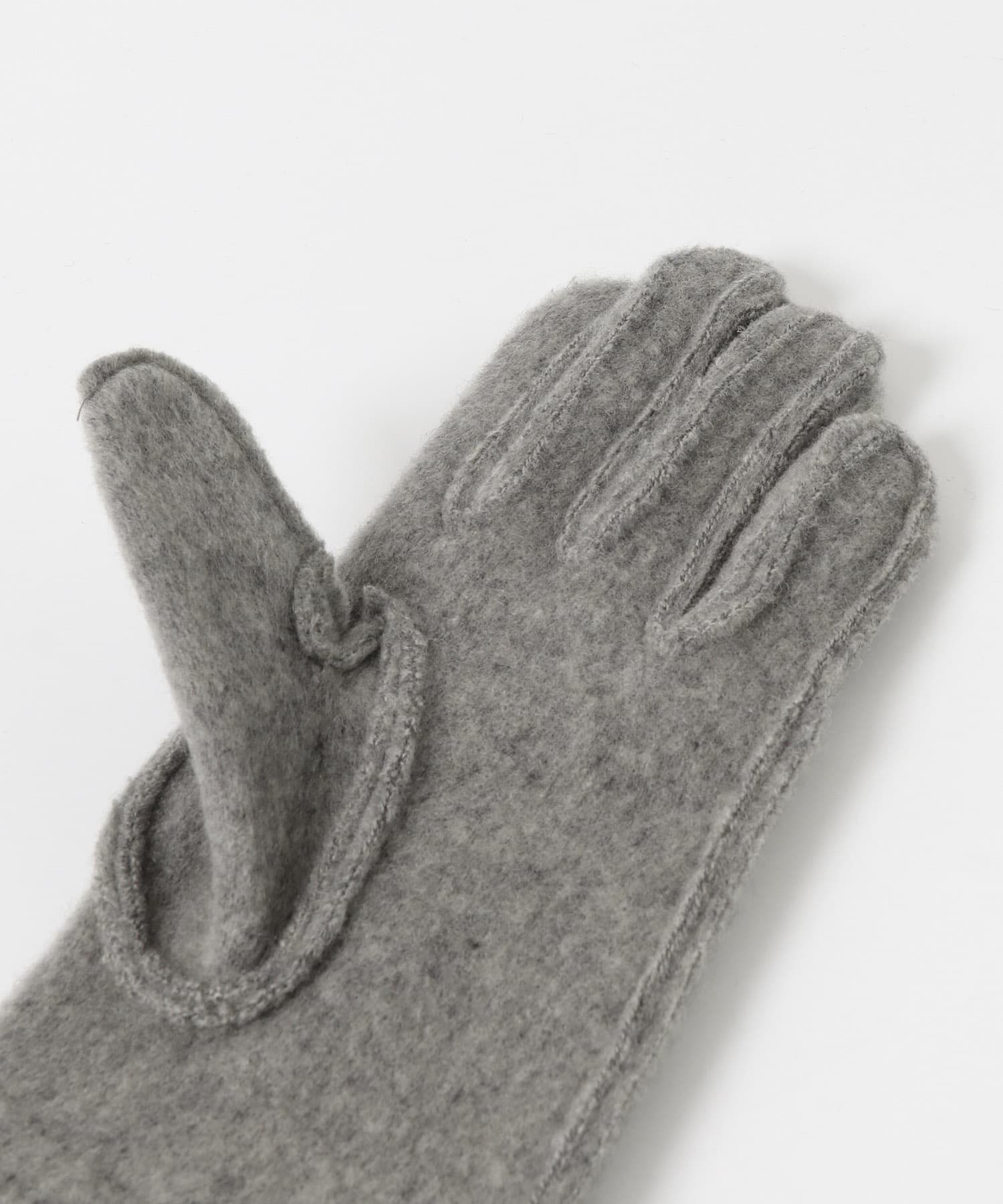 カシミヤ100グローブ GRAY Free