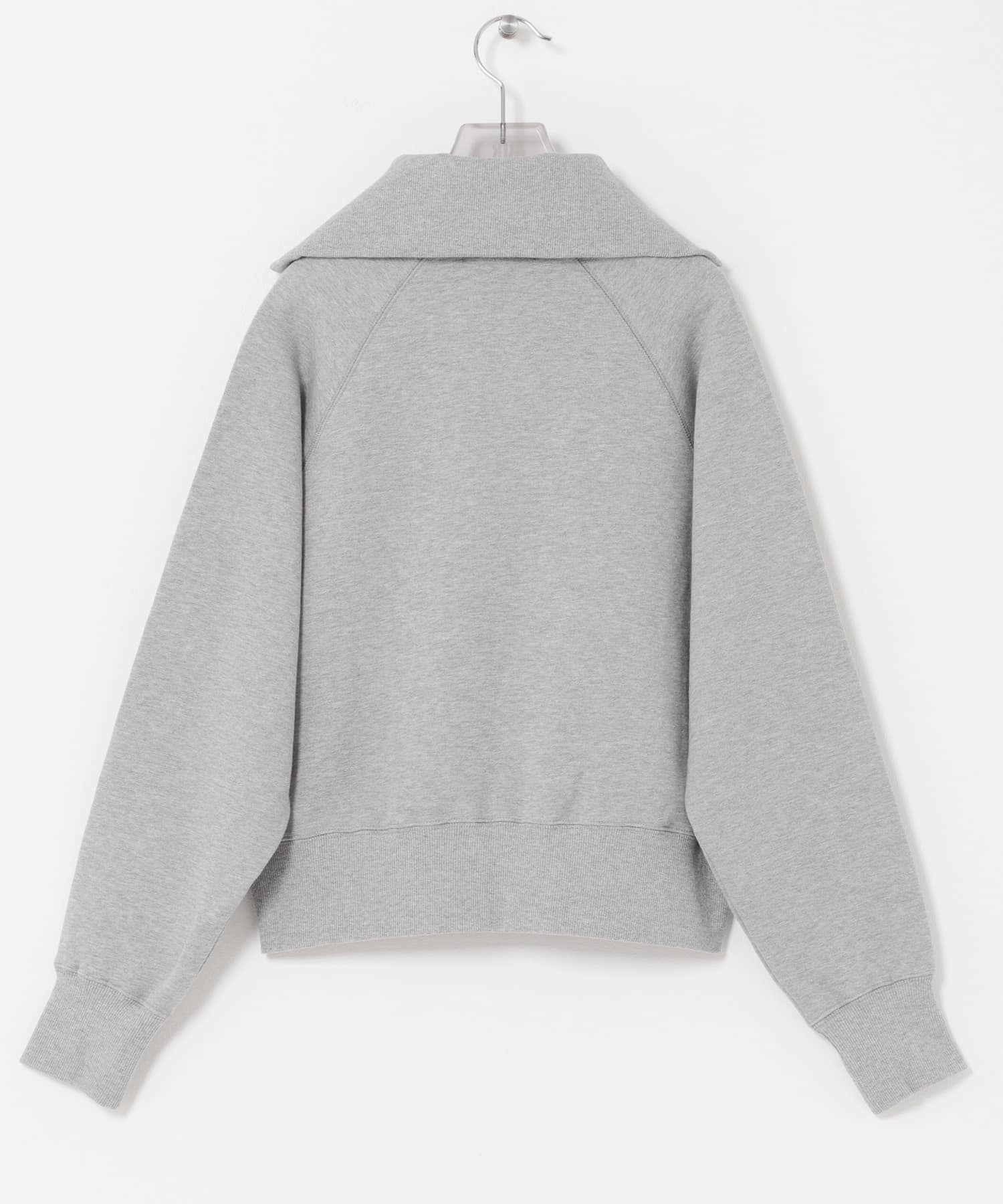 デザインカラー裏起毛スウェット TOP GRAY Free