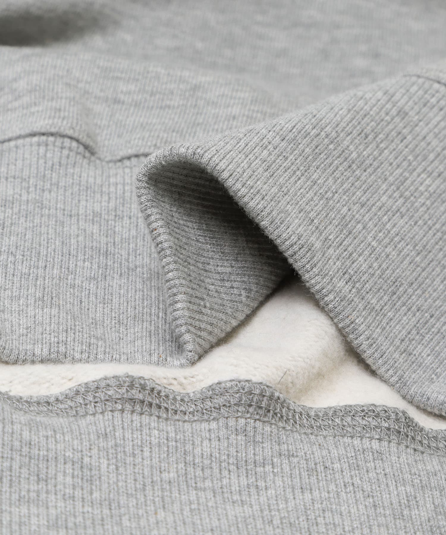 デザインカラー裏起毛スウェット TOP GRAY Free