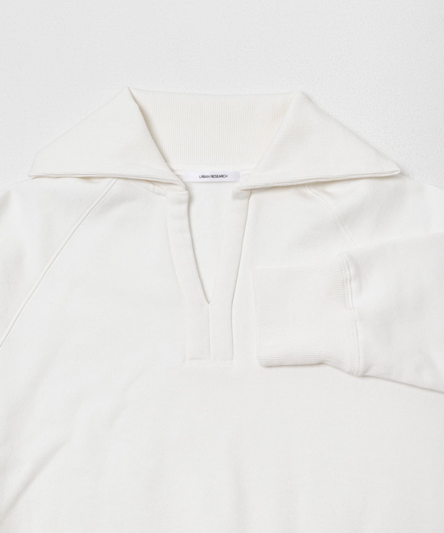 デザインカラー裏起毛スウェット OFF WHITE Free