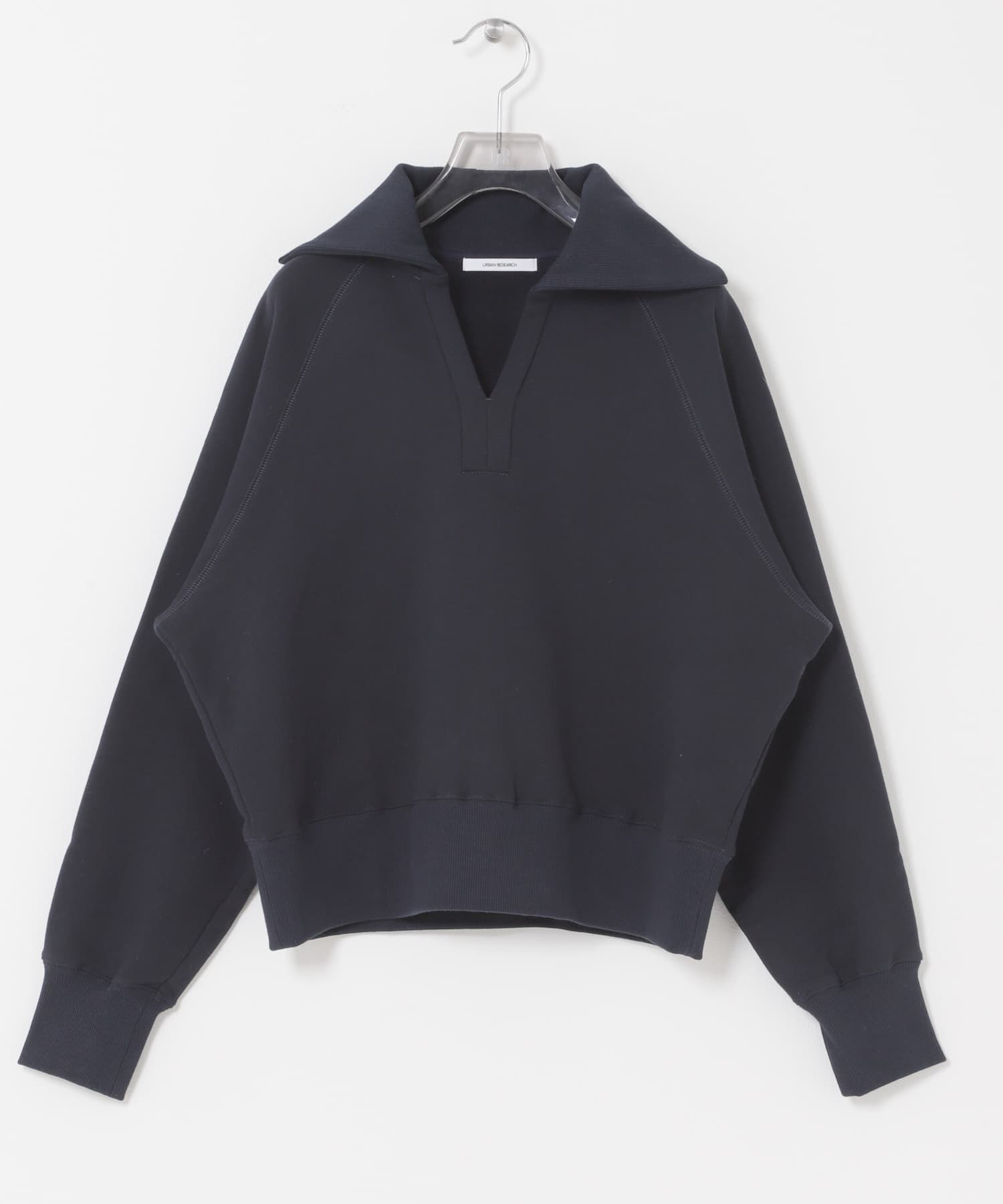 デザインカラー裏起毛スウェット NAVY Free