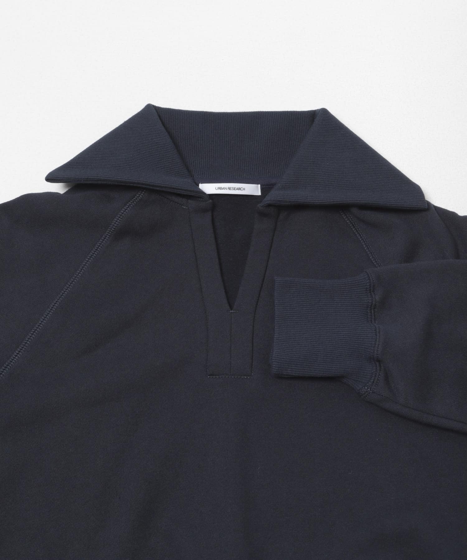 デザインカラー裏起毛スウェット NAVY Free