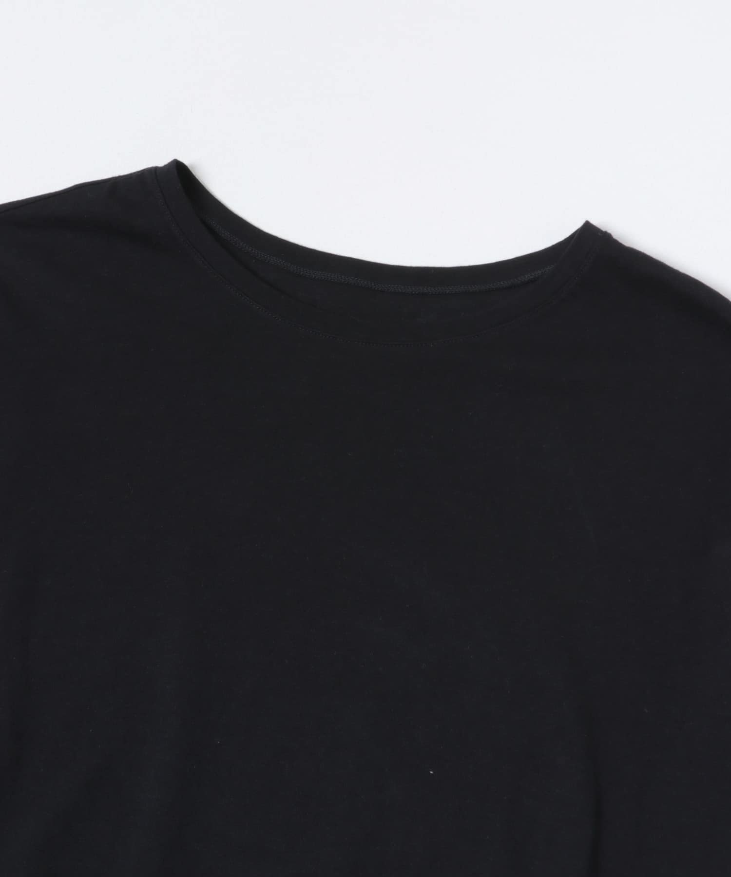ウールコットンロングスリーブカットソー BLACK Free