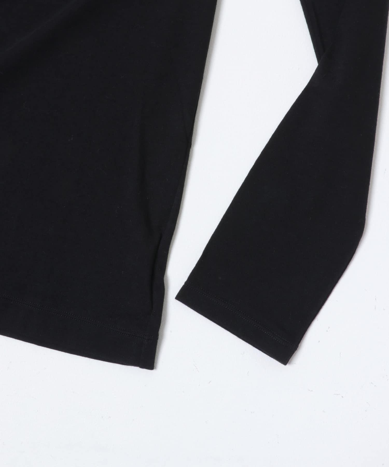 ウールコットンロングスリーブカットソー BLACK Free