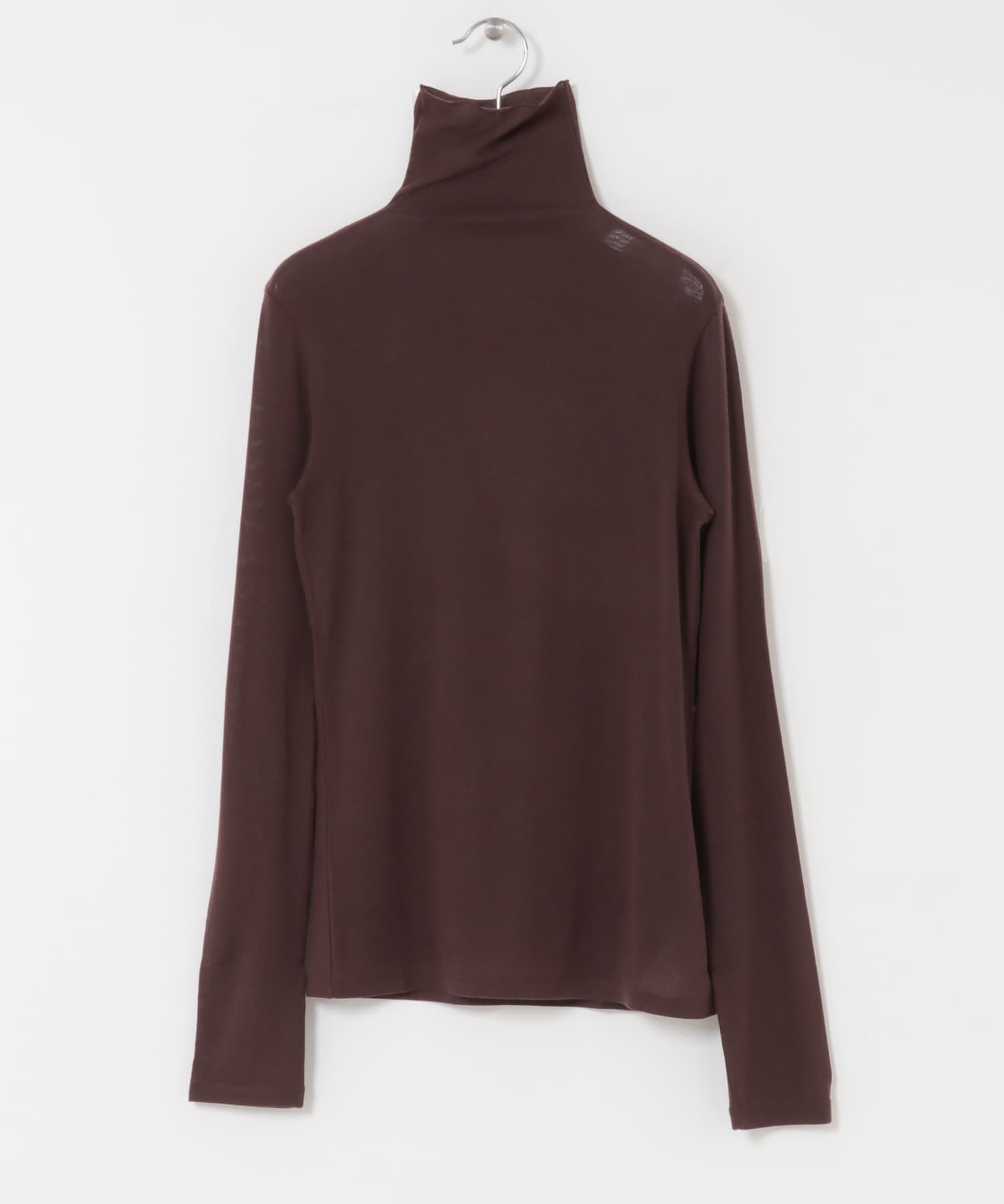 カシミヤシルクタートルカットソー BORDEAUX Free