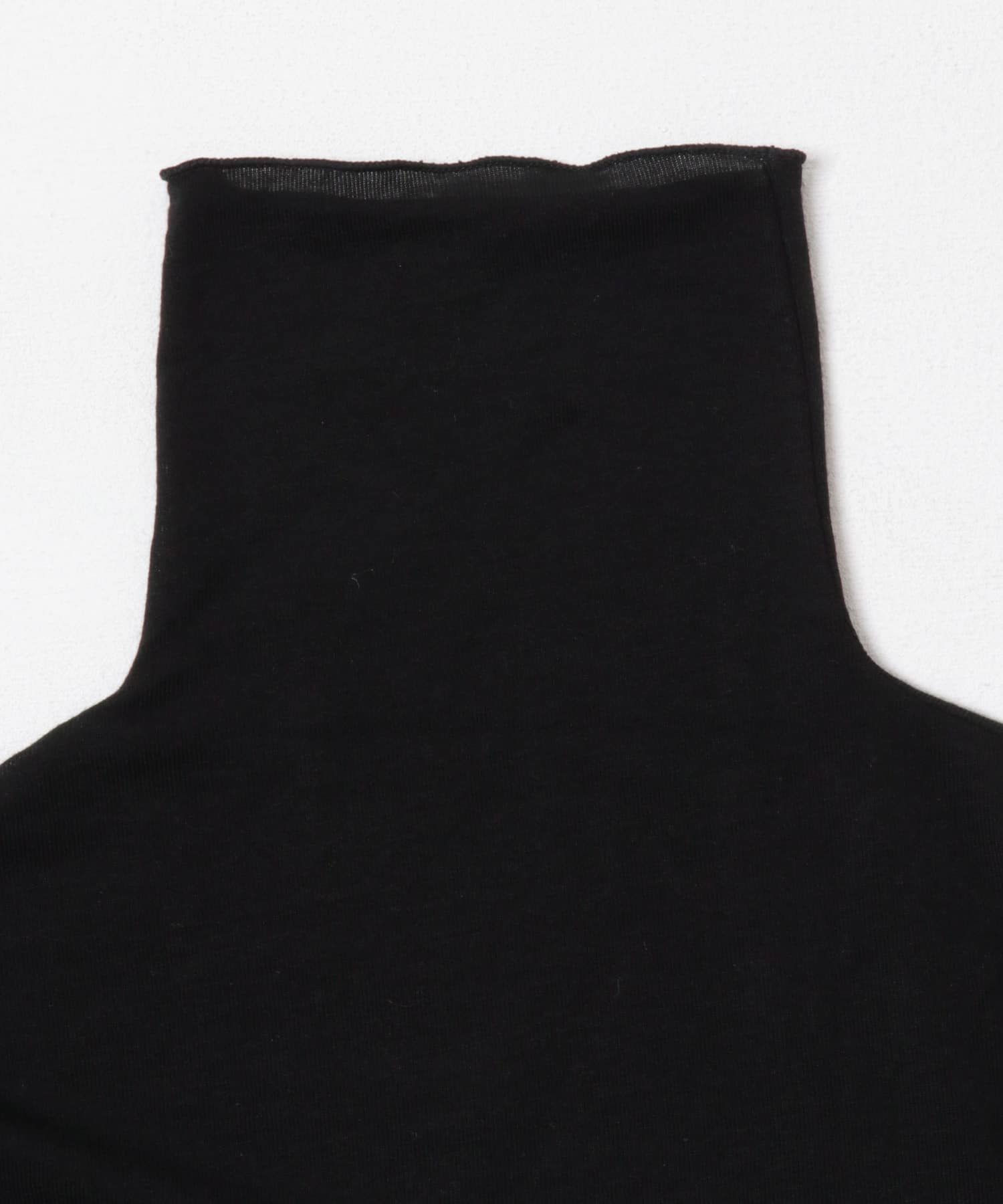 カシミヤシルクタートルカットソー BLACK Free