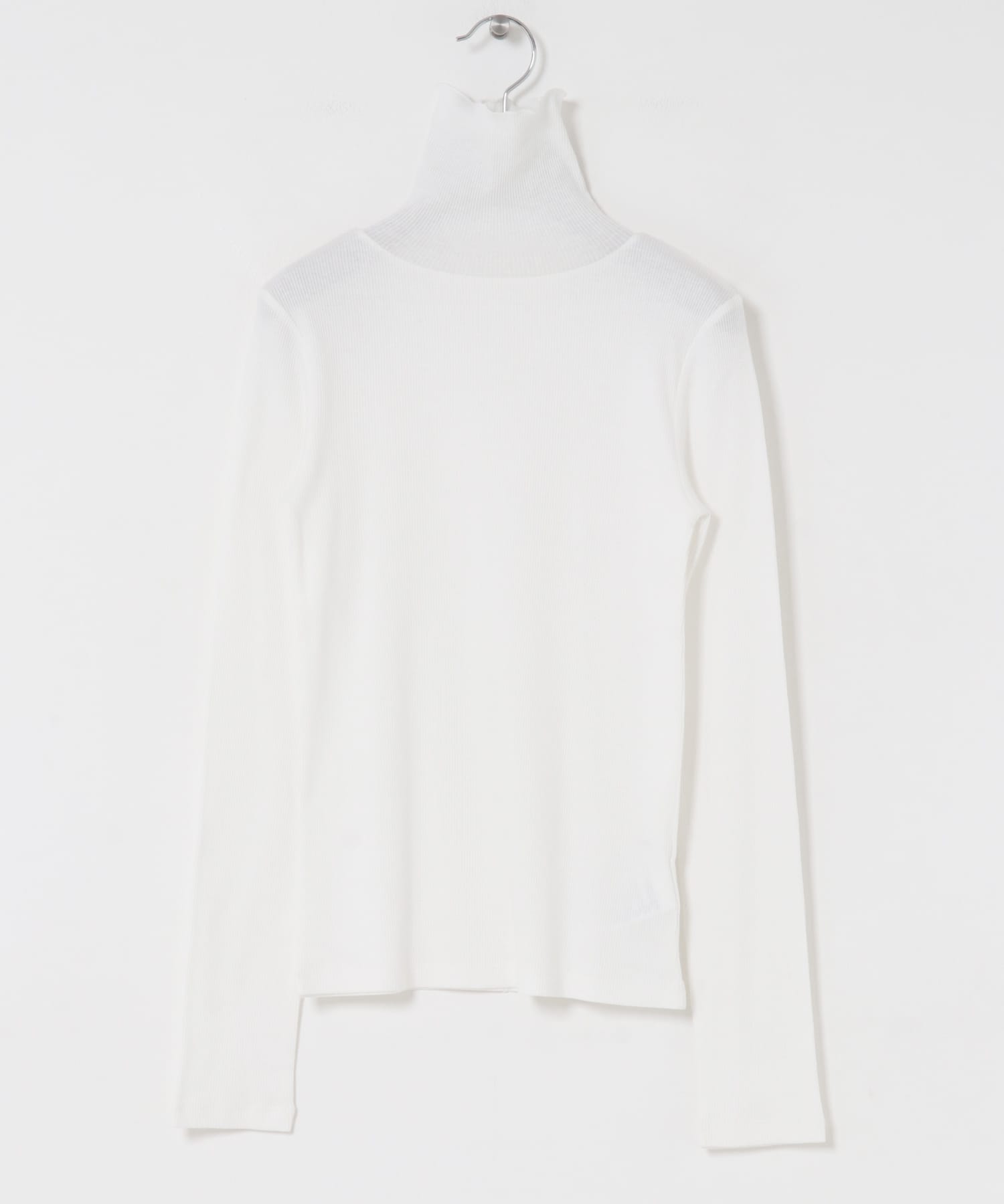 『UR TECH』裏起毛タートルネックカットソー WHITE FREE