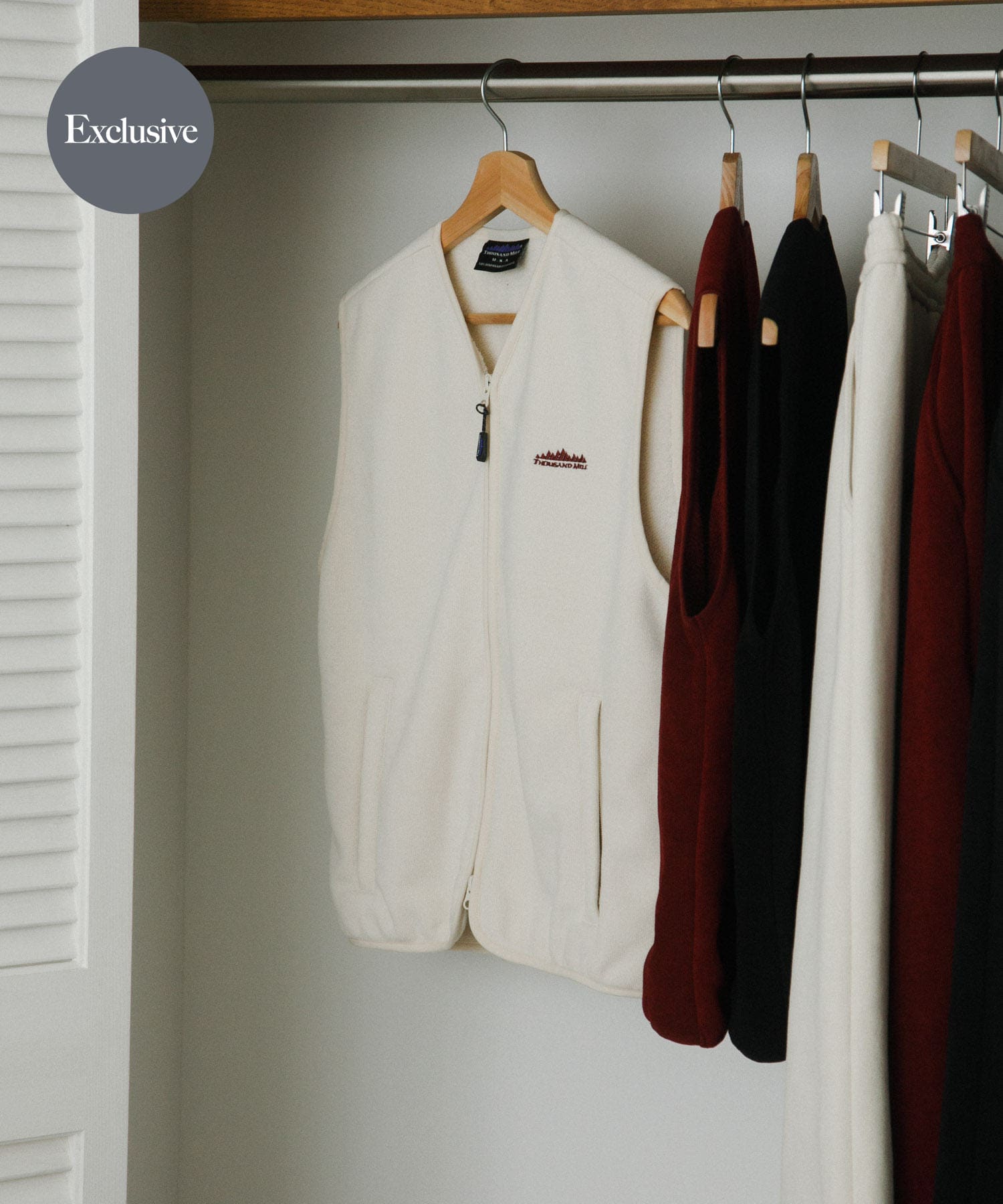 『別注』THOUSAND MILE×URBAN RESEARCH　KNIT FREECE ZIP VEST