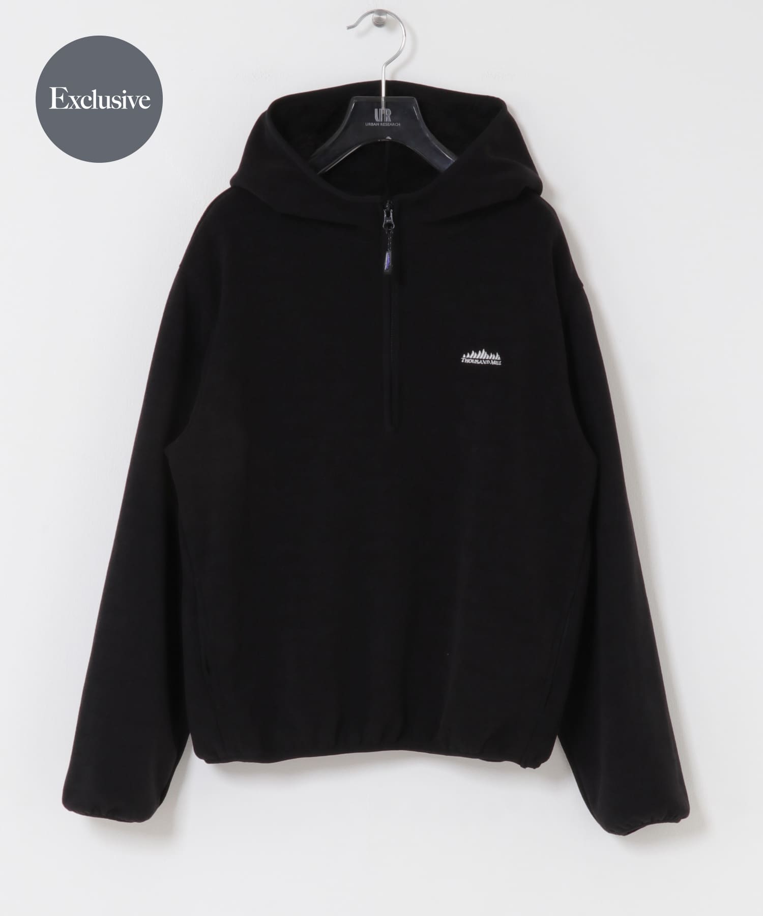 『別注』THOUSAND MILE×URBAN RESEARCH　KNIT FREECE HF-ZIP HOODIE