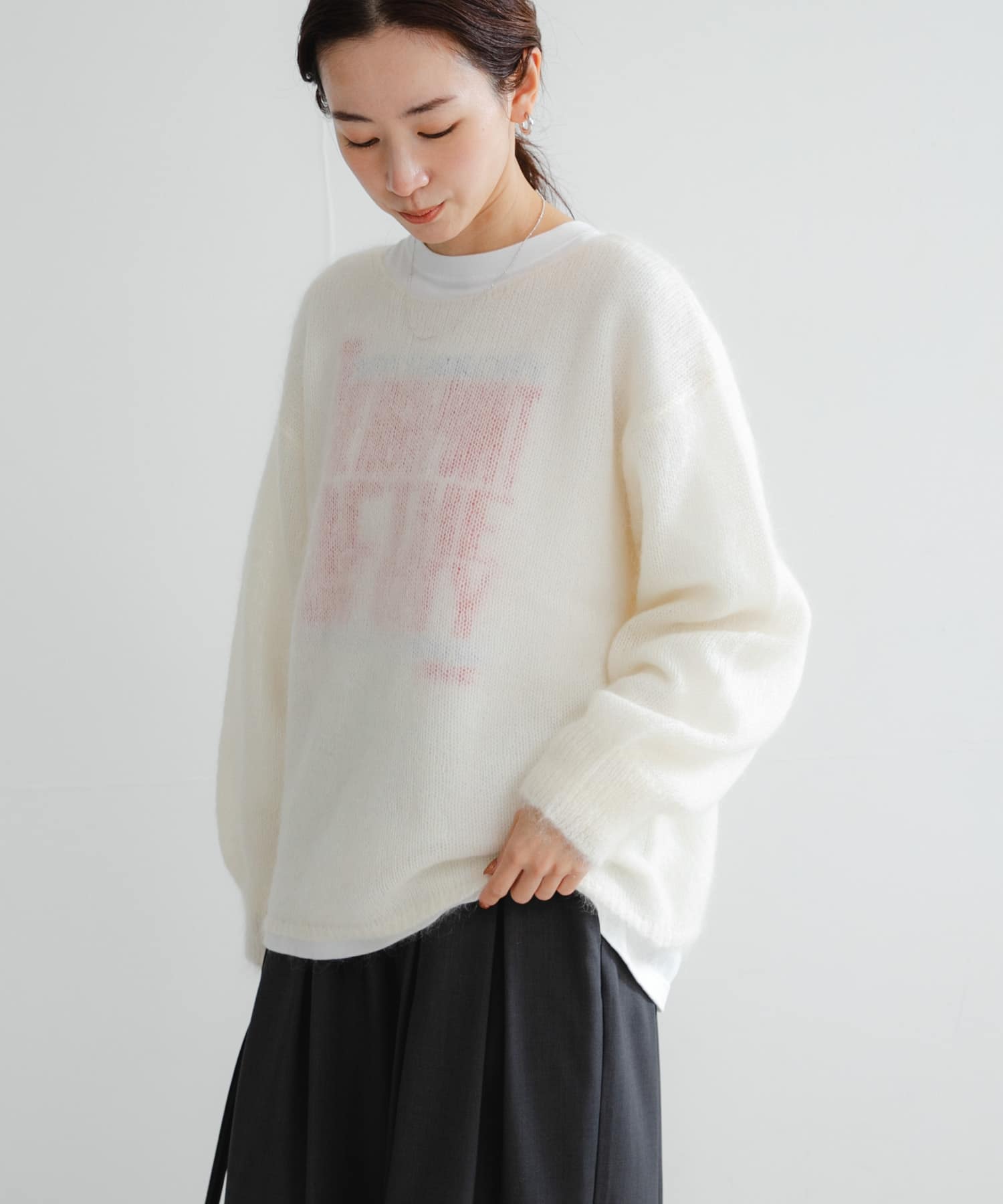 ヘアリールーズニット
