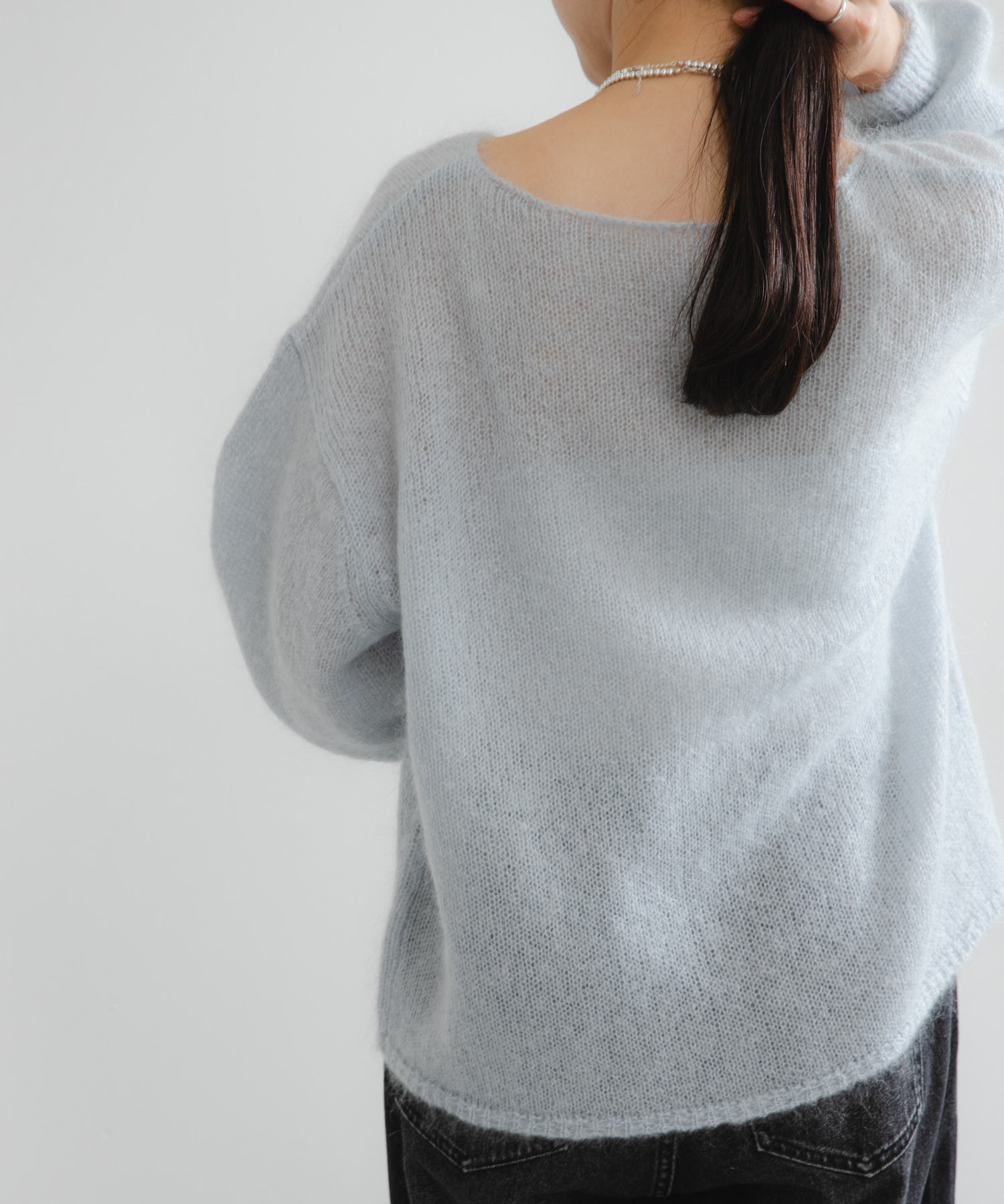 ヘアリールーズニット