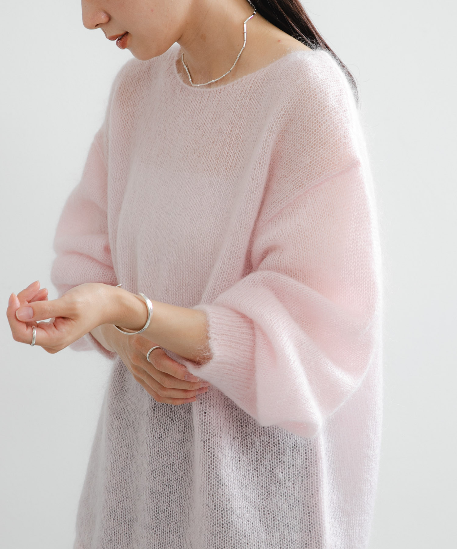 ヘアリールーズニット