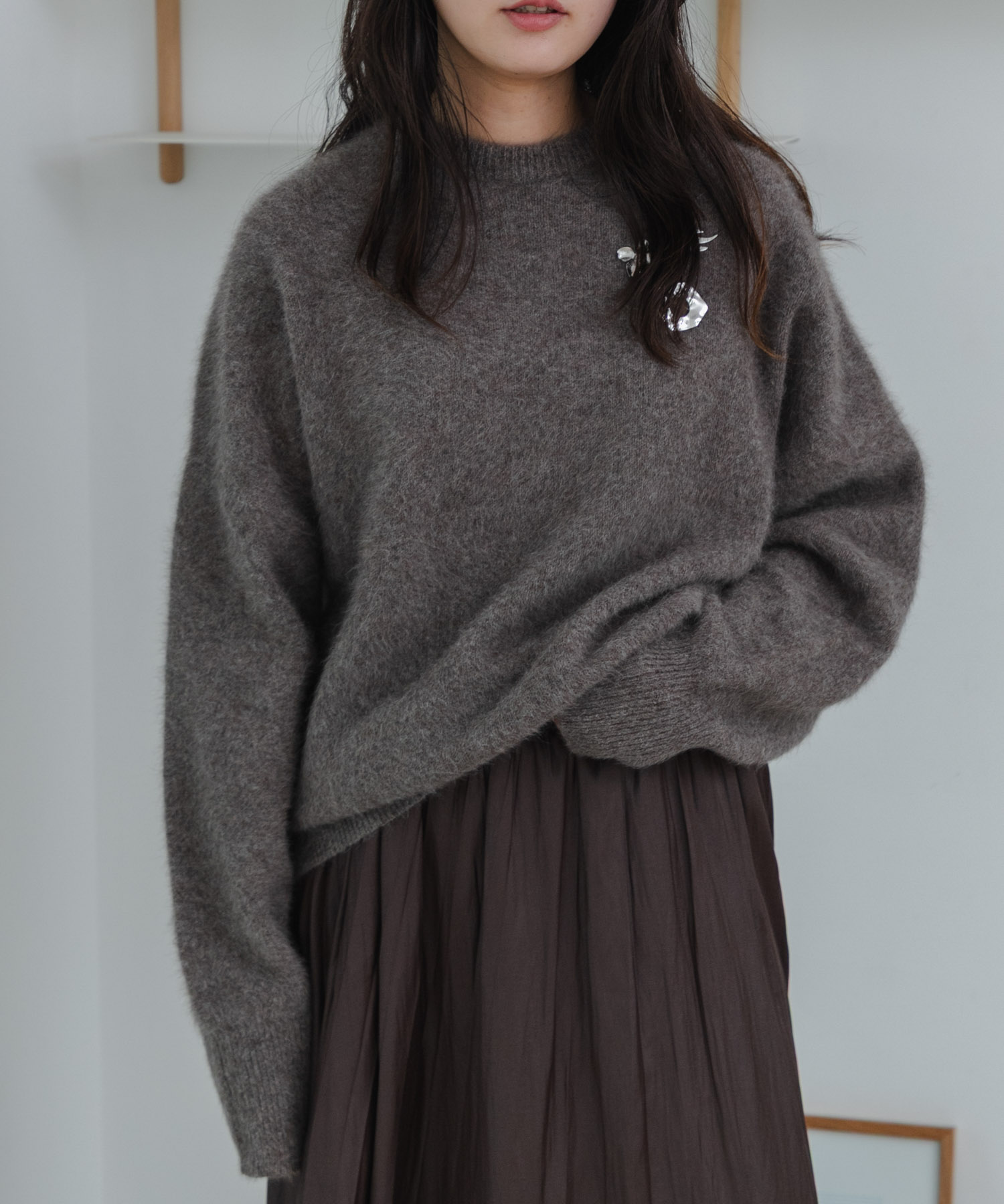 FOX/CASHMEREルーズニット